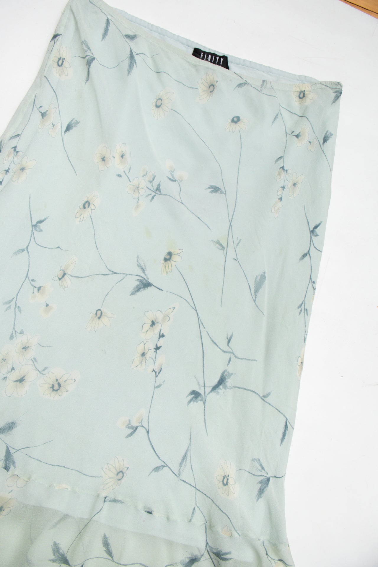 #162 Silk Finty Studio dusty blue maxi | c. 153 | size 12