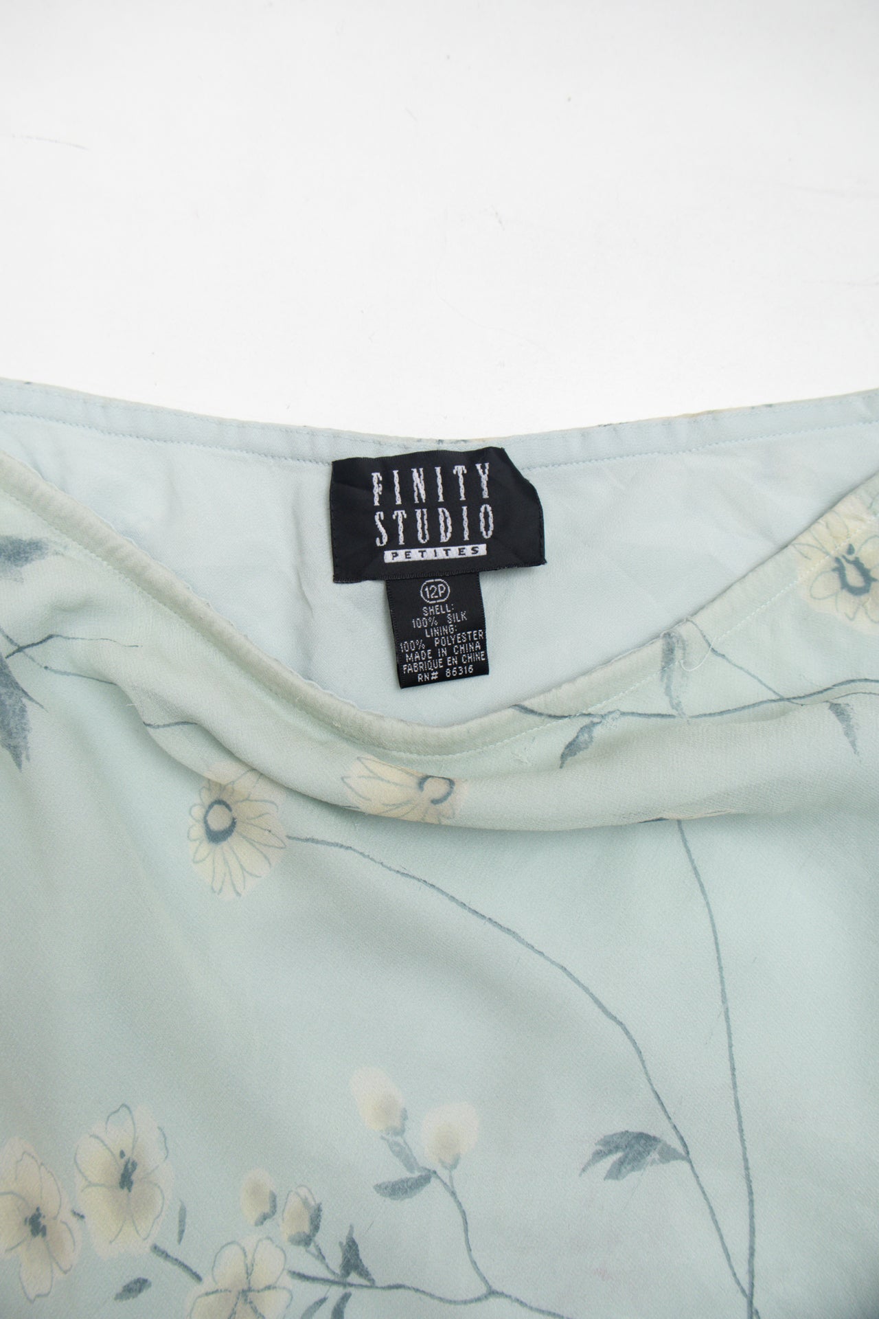 #162 Silk Finty Studio dusty blue maxi | c. 153 | size 12