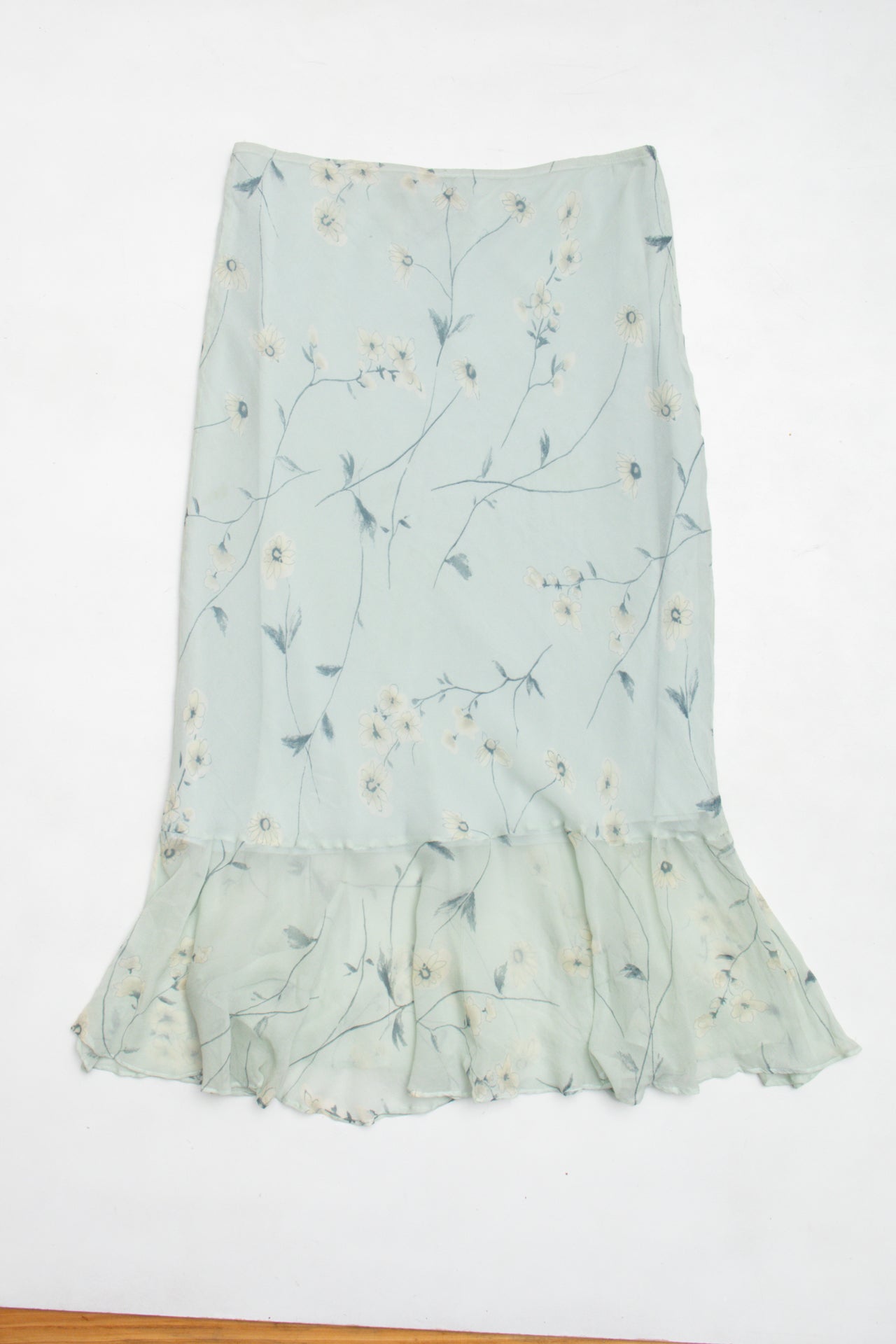 #162 Silk Finty Studio dusty blue maxi | c. 153 | size 12