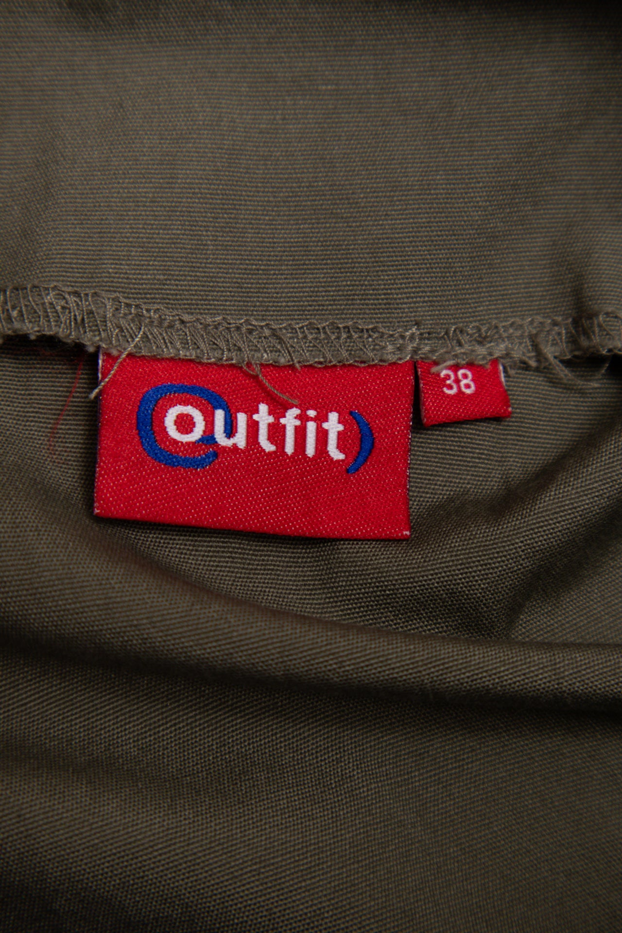 #23 Khaki triple buckle mini skirt | c. 160 | size 8