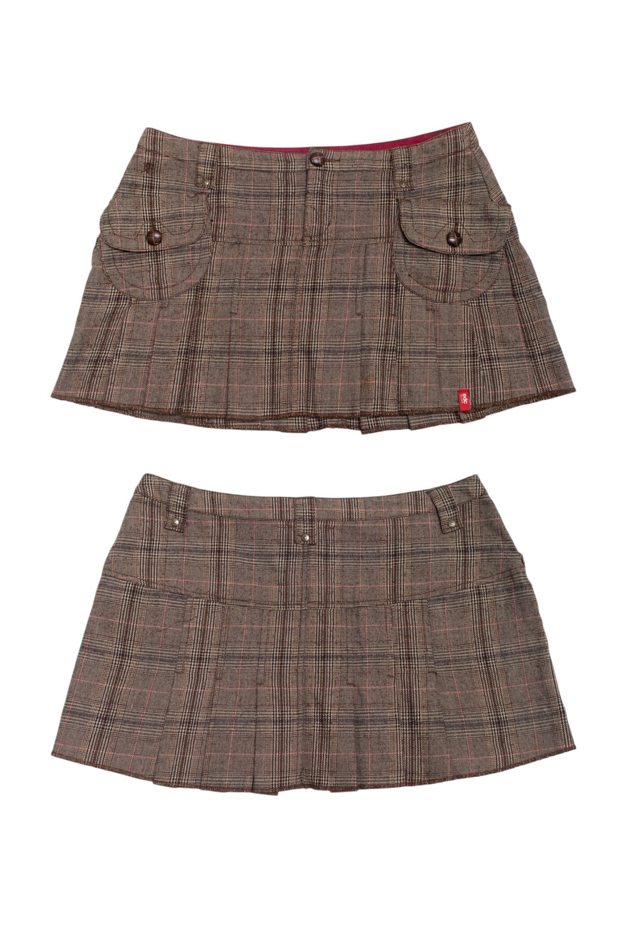 #28 EDC plaid mini skirt | c. 160 | size 8