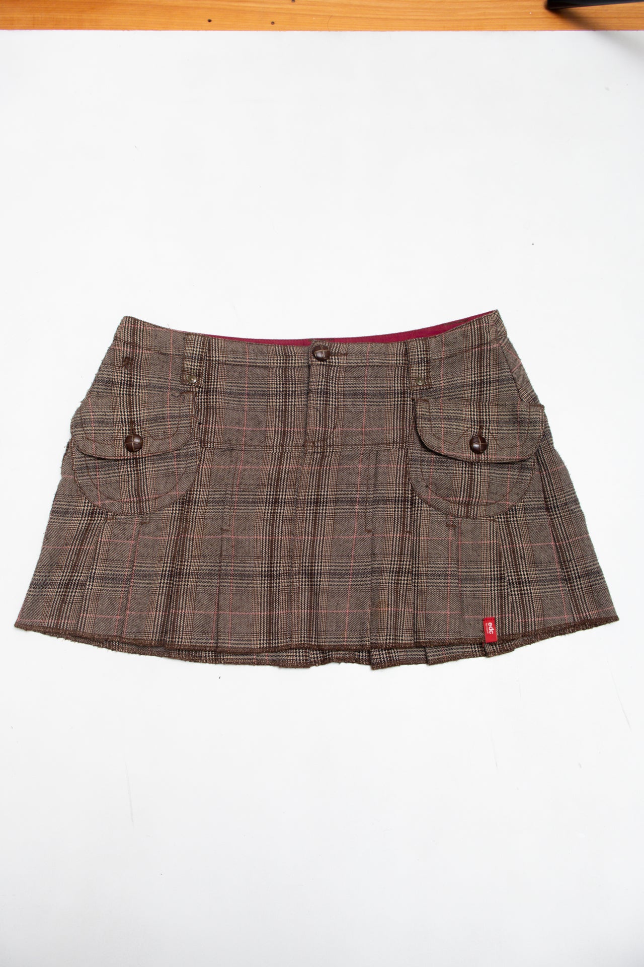 #28 EDC plaid mini skirt | c. 160 | size 8
