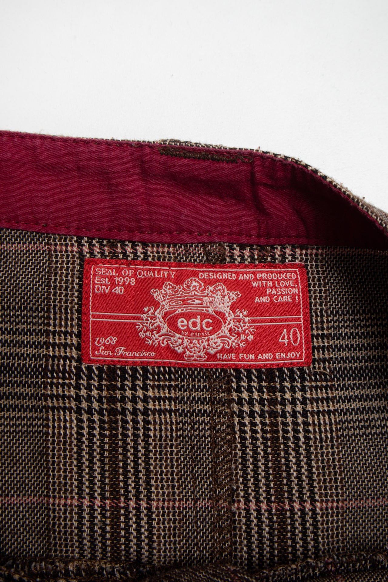 #28 EDC plaid mini skirt | c. 160 | size 8