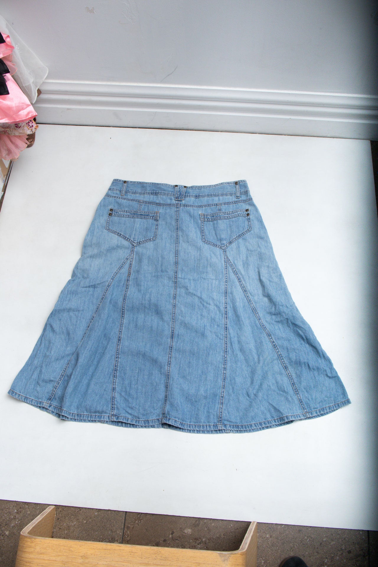 #46 Missy Denim Midi | Wild West | Size 12/14