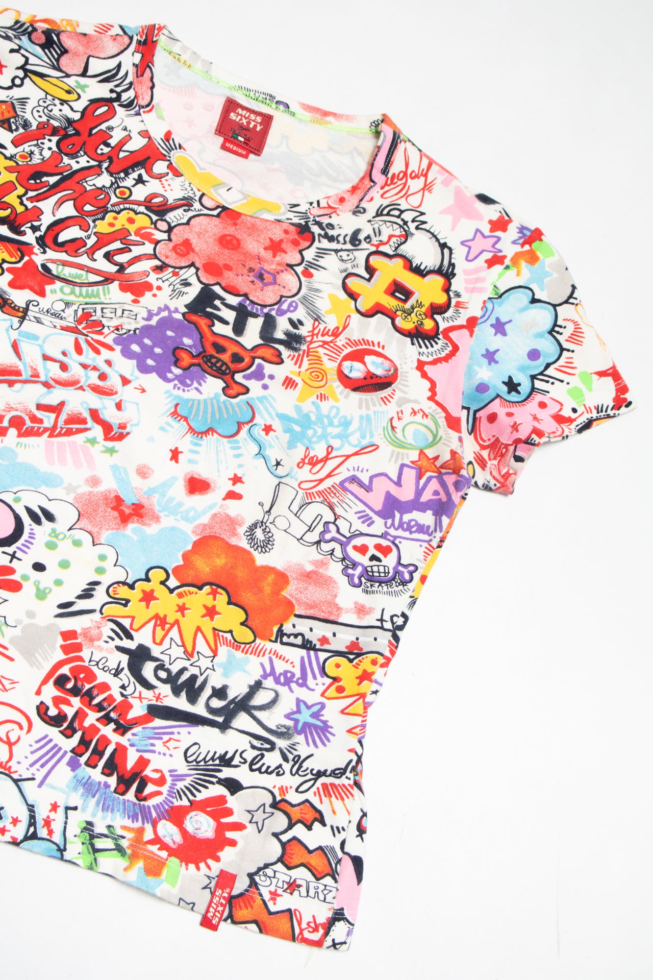 #39 Miss Sixty graffiti tee | c. 160 | size 10
