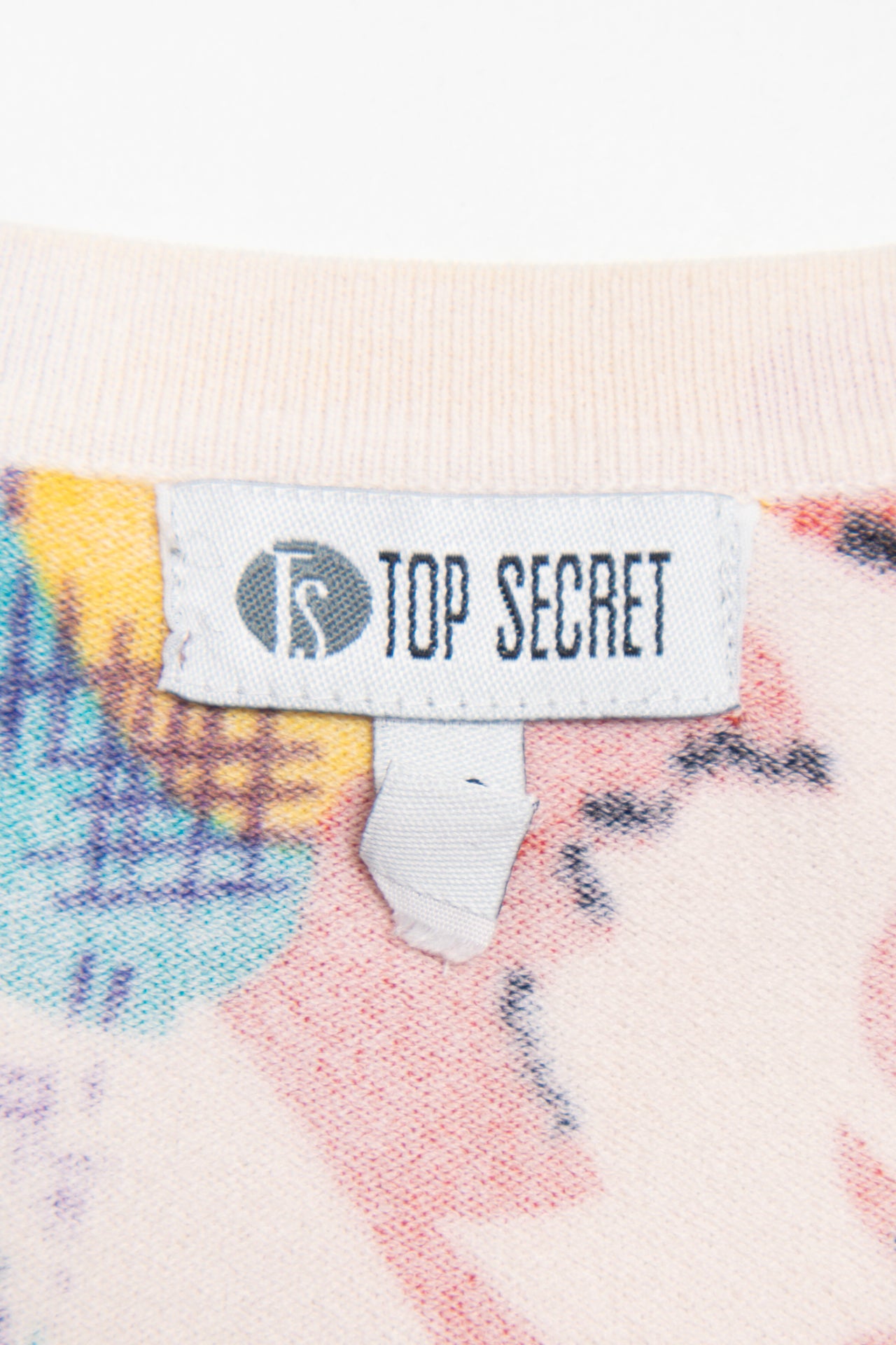 #43 Top Secret beaded floral tee | c. 160 | size 10