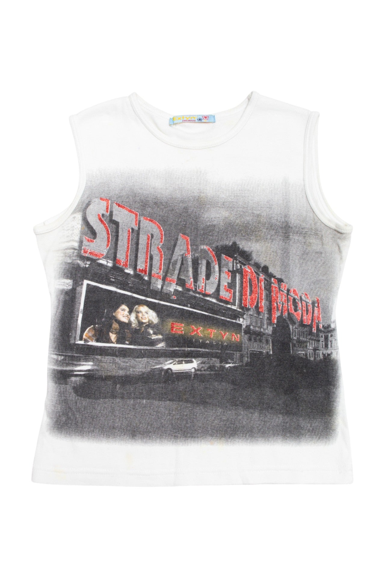 #45 Italian Extyn Jeans graphic tank | c. 160 | size 10