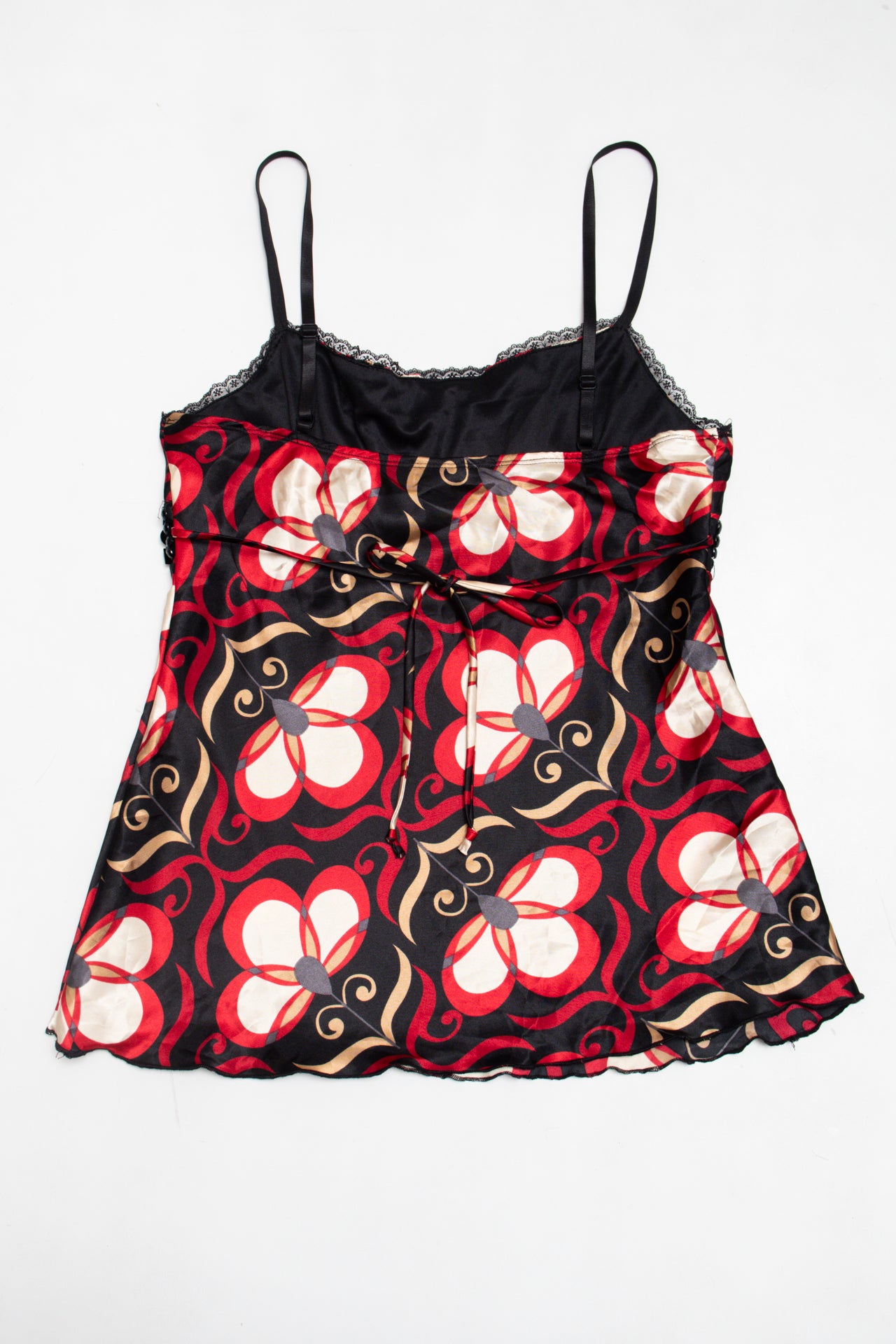#58 Heart Soul rhinestone lace trim top | c. 160 | size 12