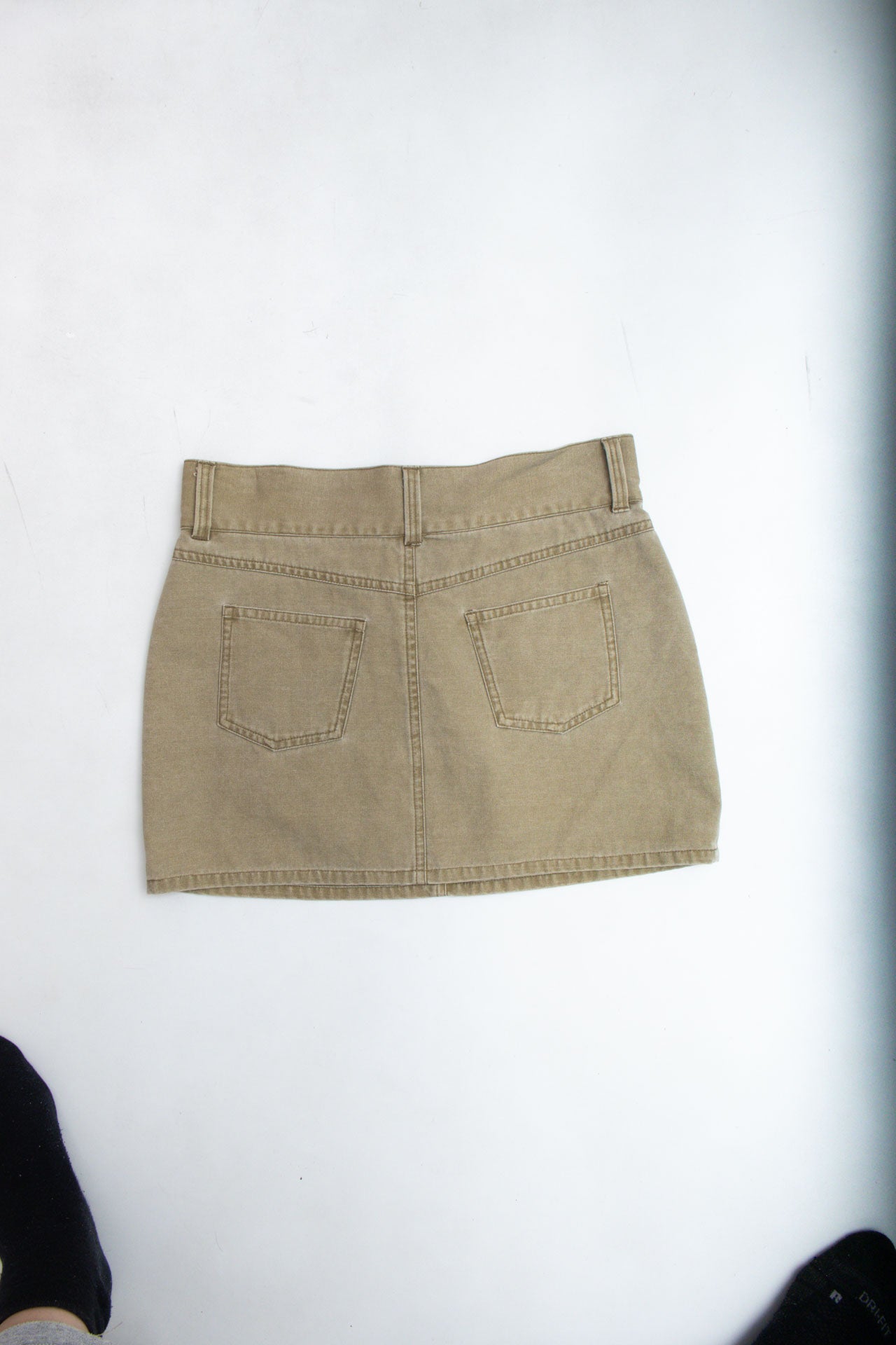 #61 Tan Denim Mini | Wild West | Size 8