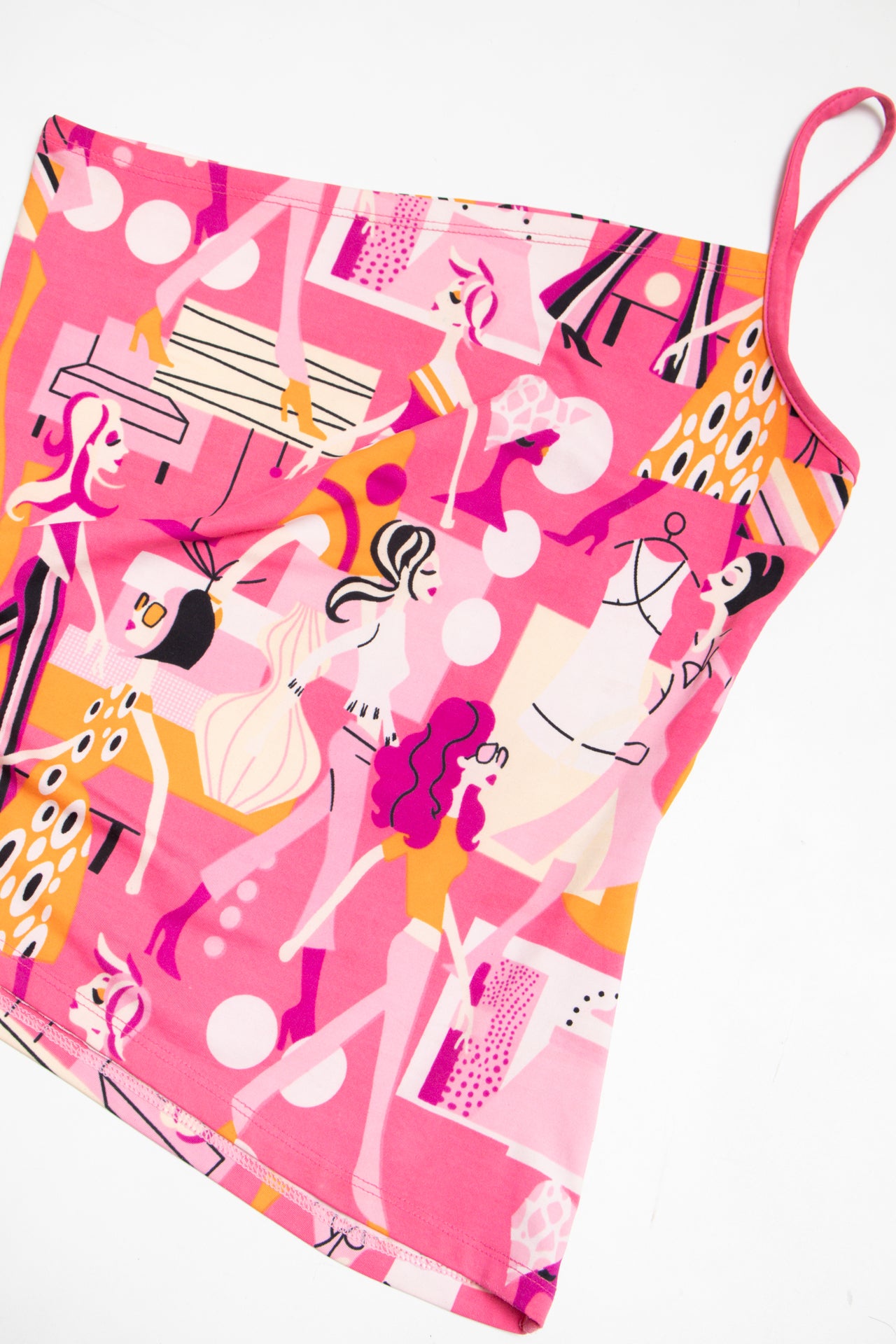 #62 lady pink one-shoulder asym top | c. 160 | size 10