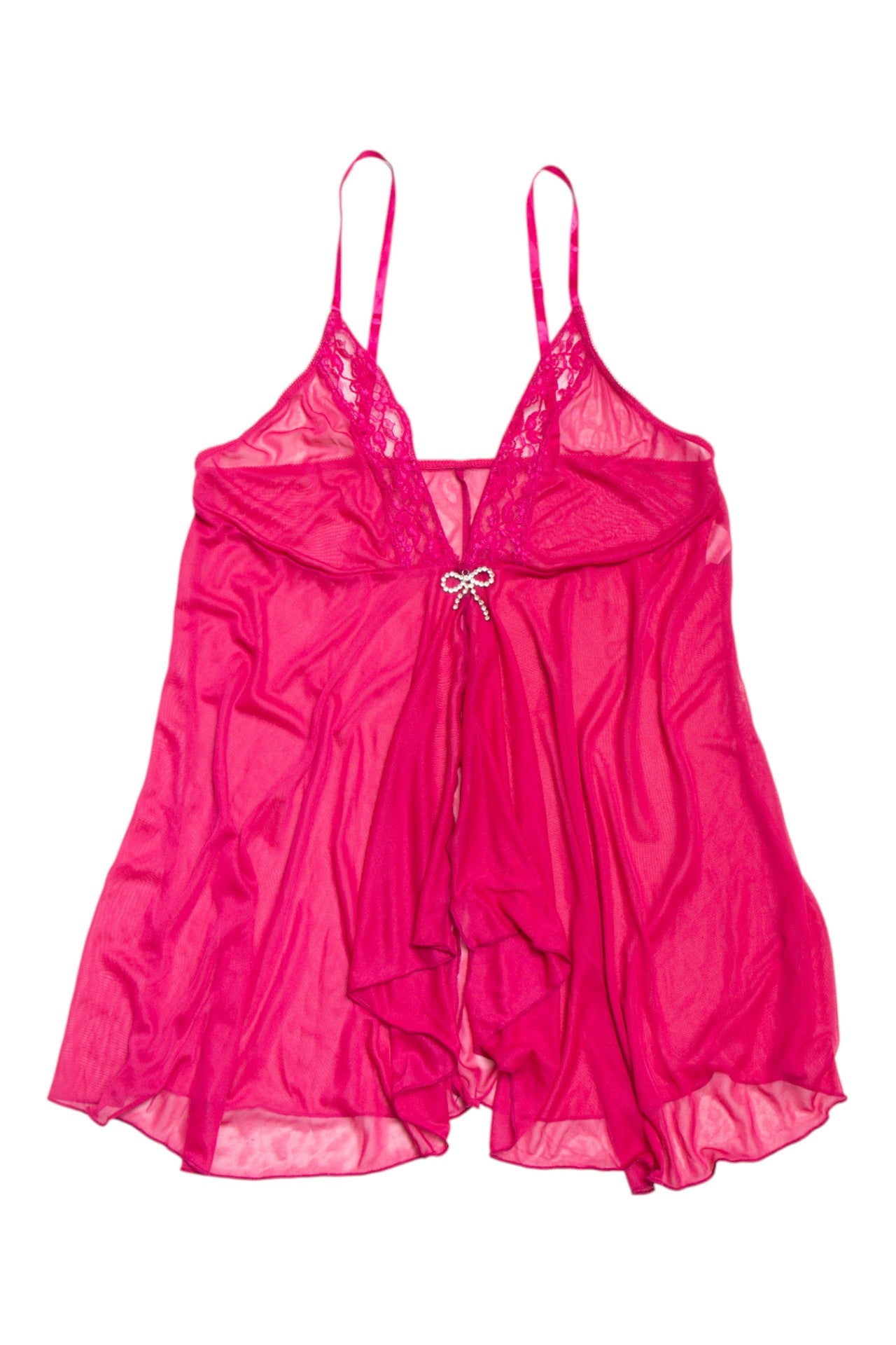 #65 U.S.A. pink lace rhinestone cami | c. 160 | size 12