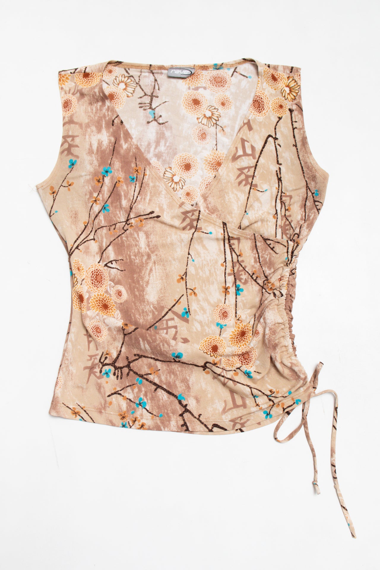 #67 Rave ruched floral top | c. 160 | size 10