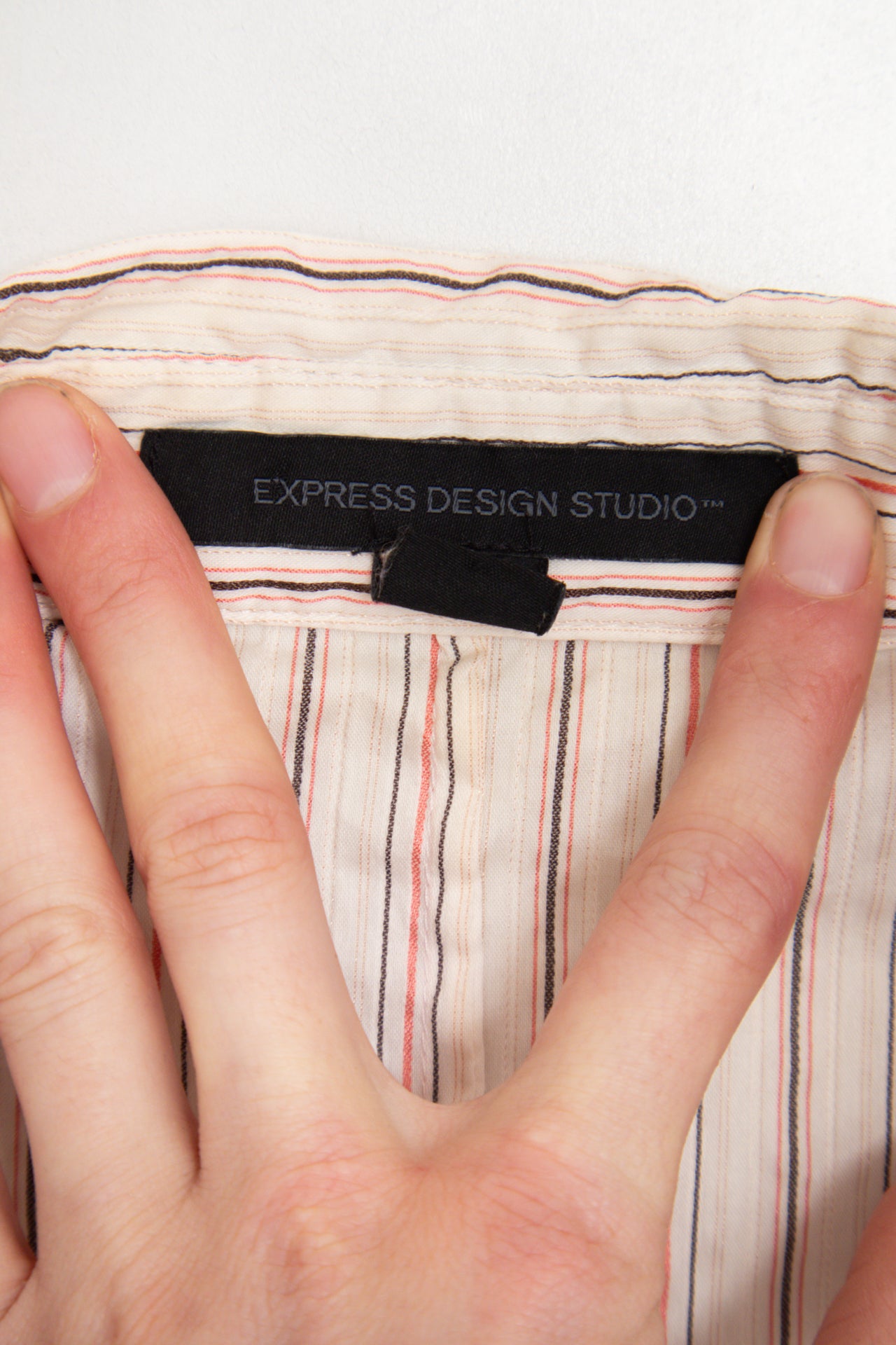 #68 Express Design Studio pinstripe blouse | c. 160 | size 12