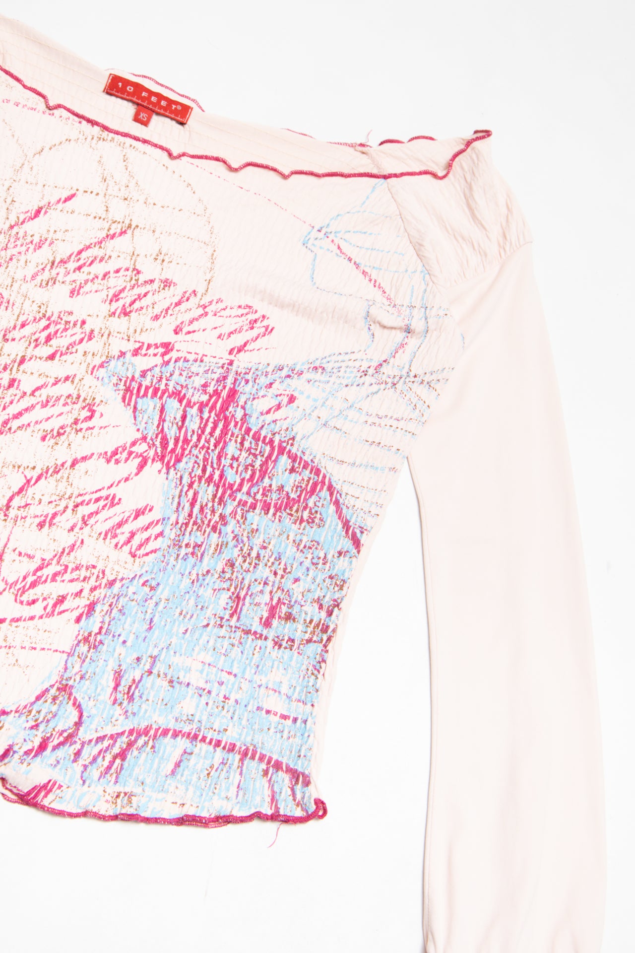 #69 10 Feet graphic print princess core top | c. 160 | size 14