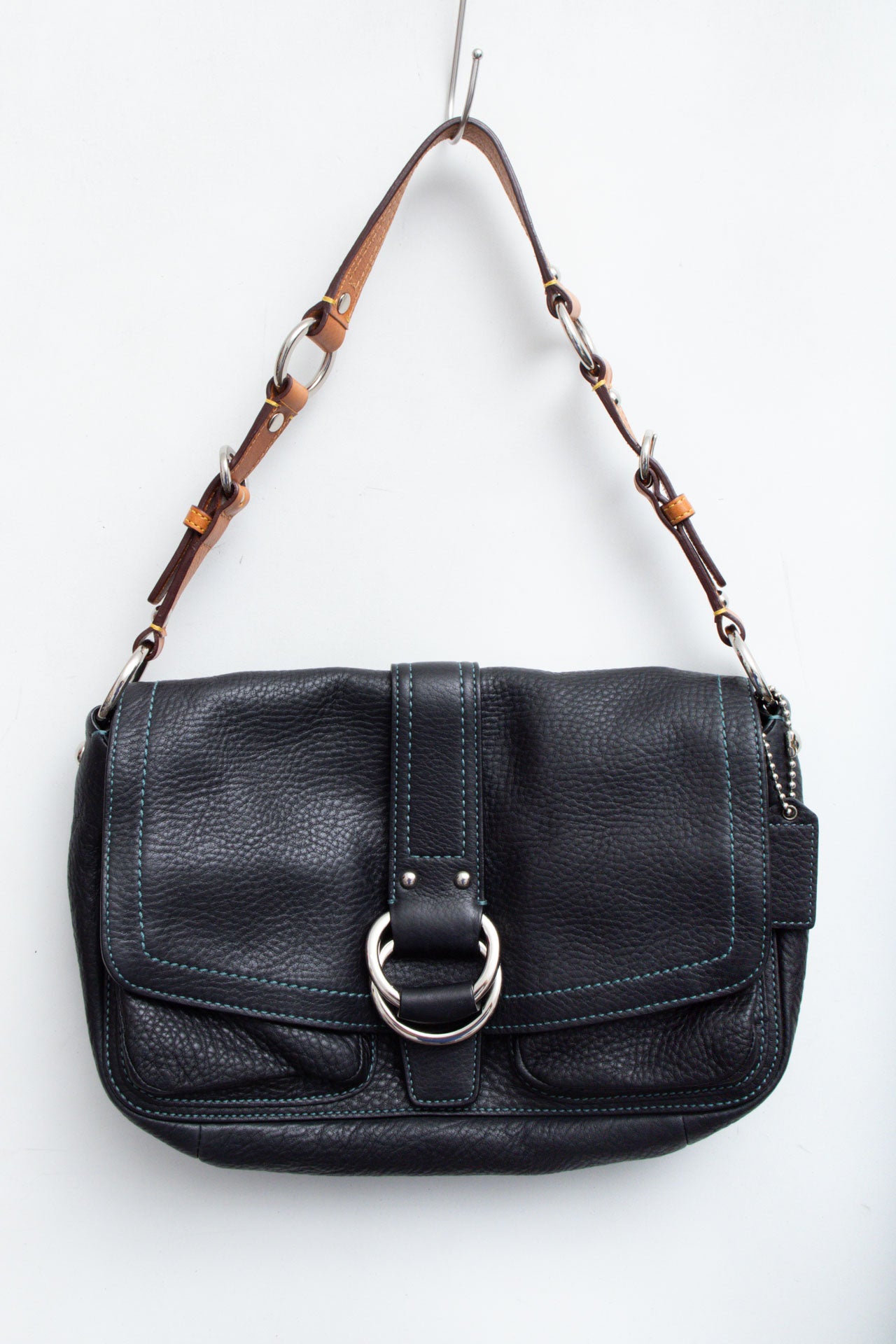 #87 Black O-Ring Coach Bag | Wild West