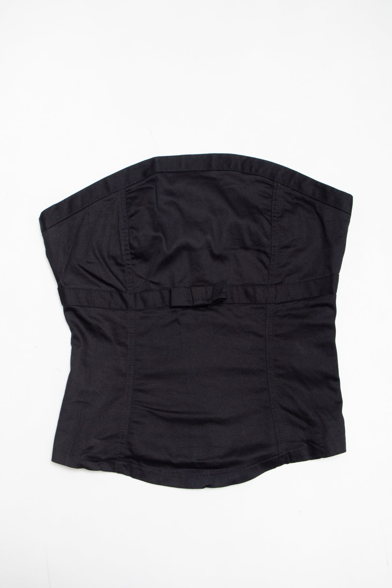 #96 black bow detail bustier| c. 160 | size 8