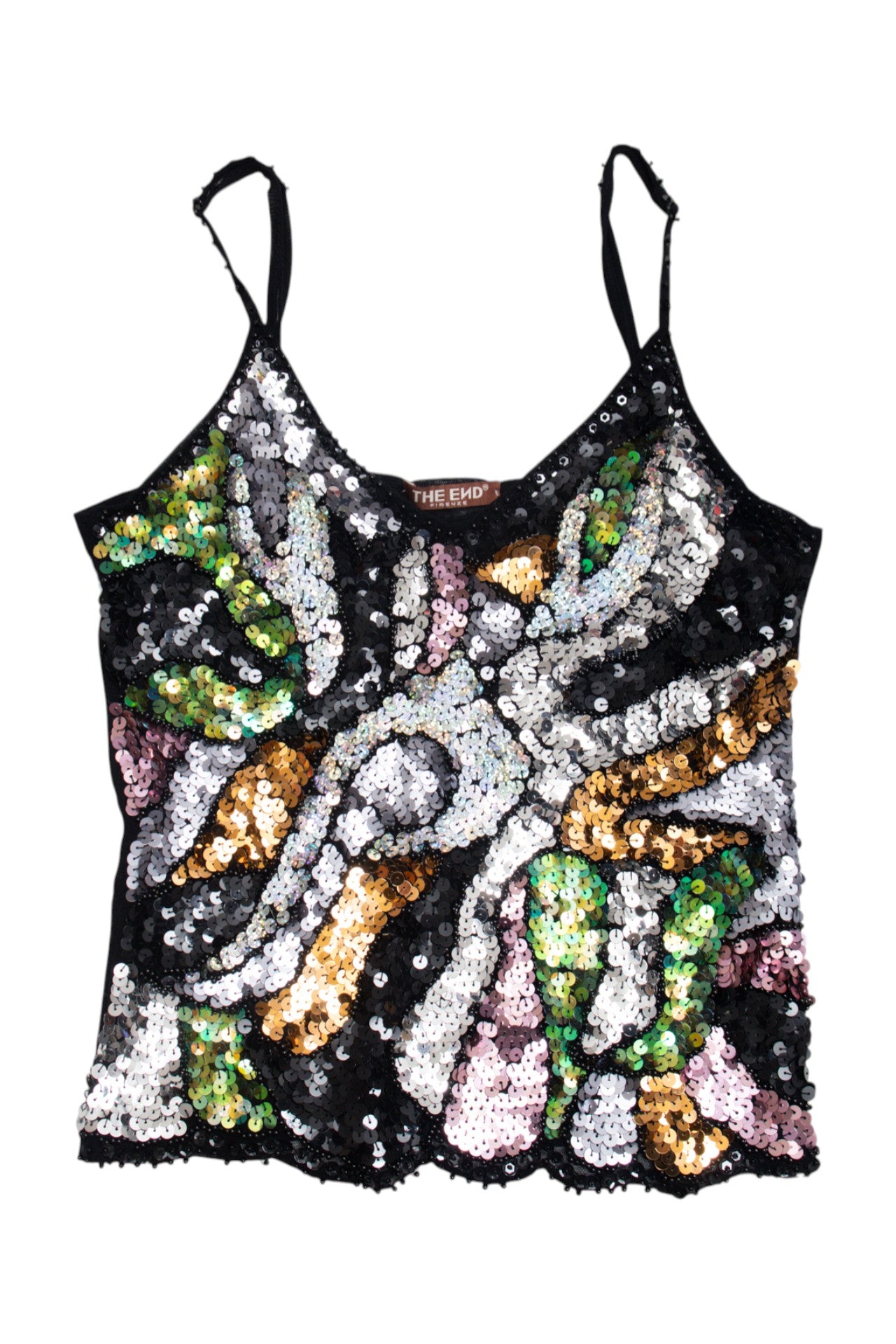 #99 The End sequin mesh top | c. 160 | size 8