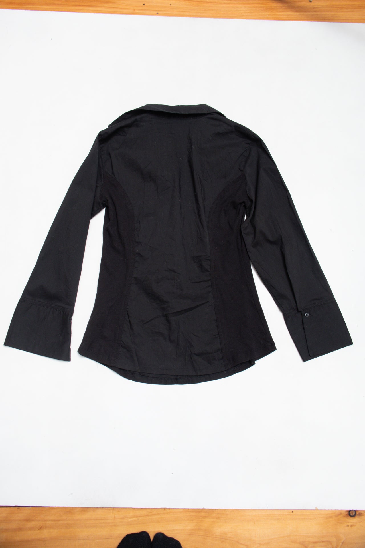 #103 Zac & Rachel black pleated blouse | c. 160 | size 10