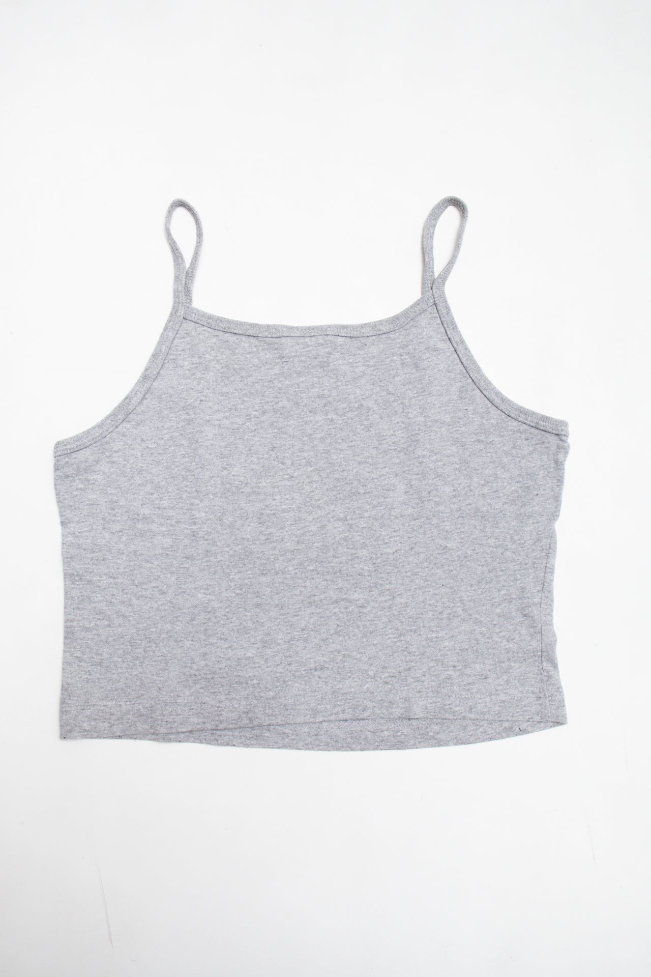 #111 USA Grey Roxy cropped tank | c. 160 | size 6/8