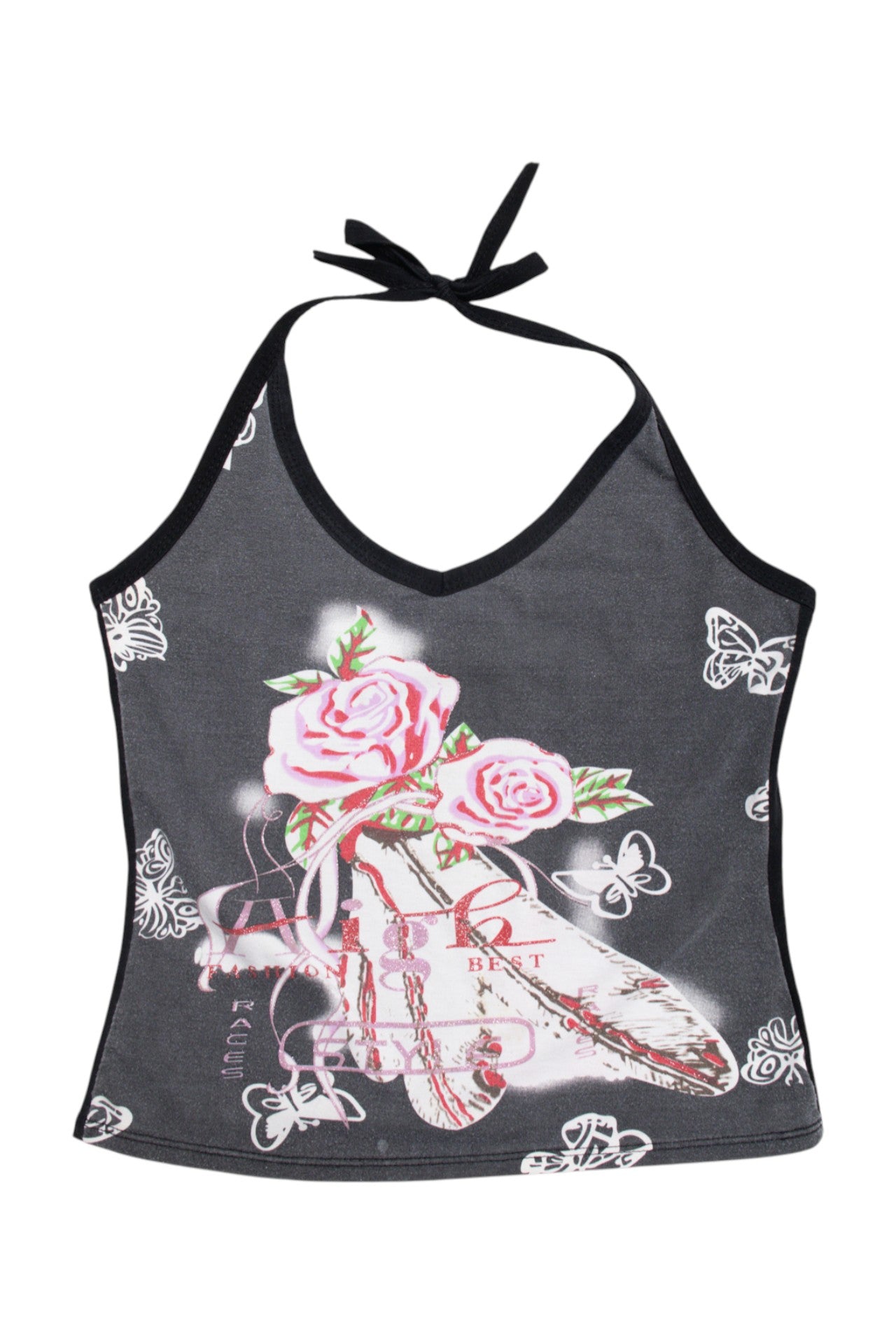 #113 rose & butterfly halter top | c. 160 | size 6/8