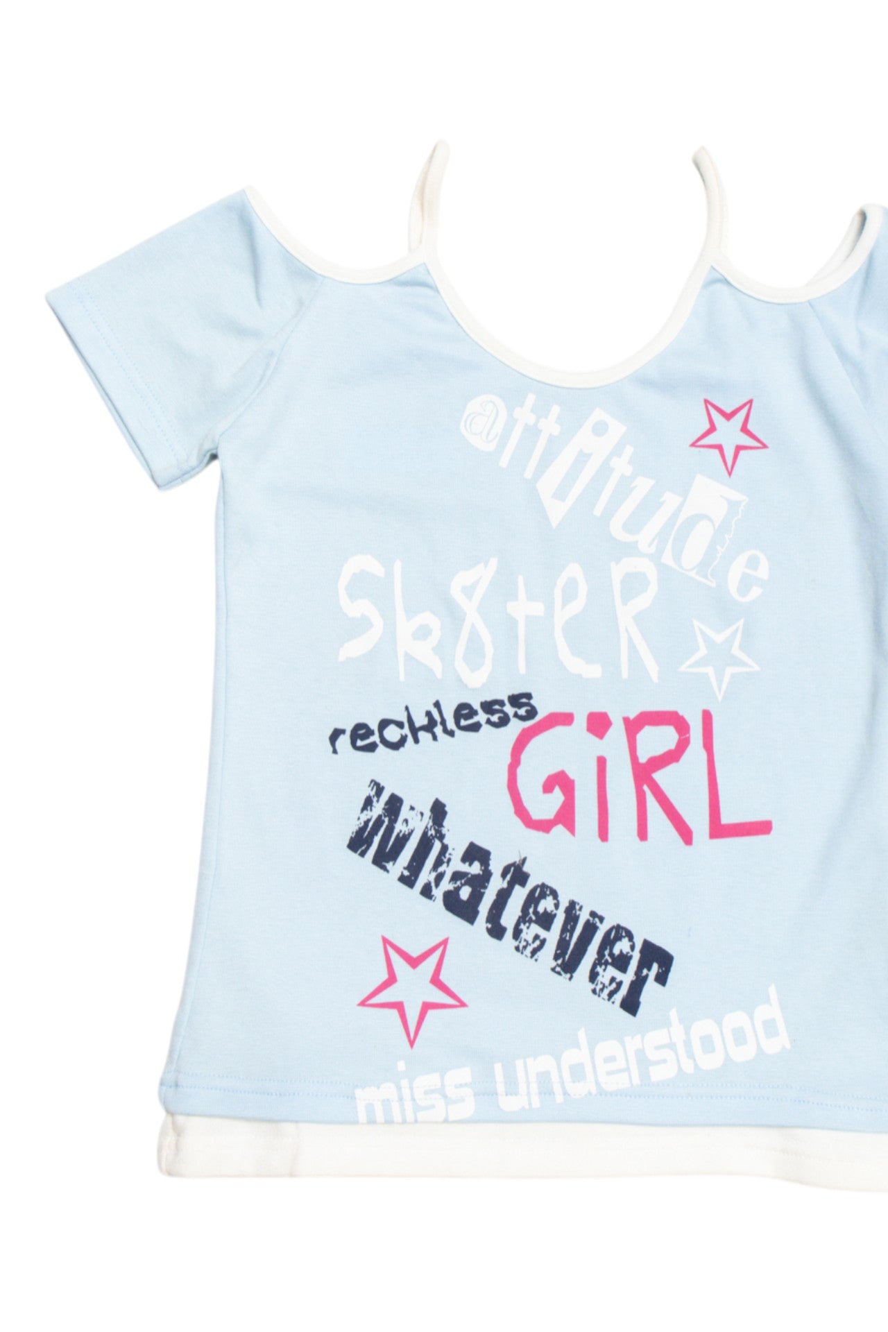 #123 Skater Girl baby blue tee | c. 160 | size 8