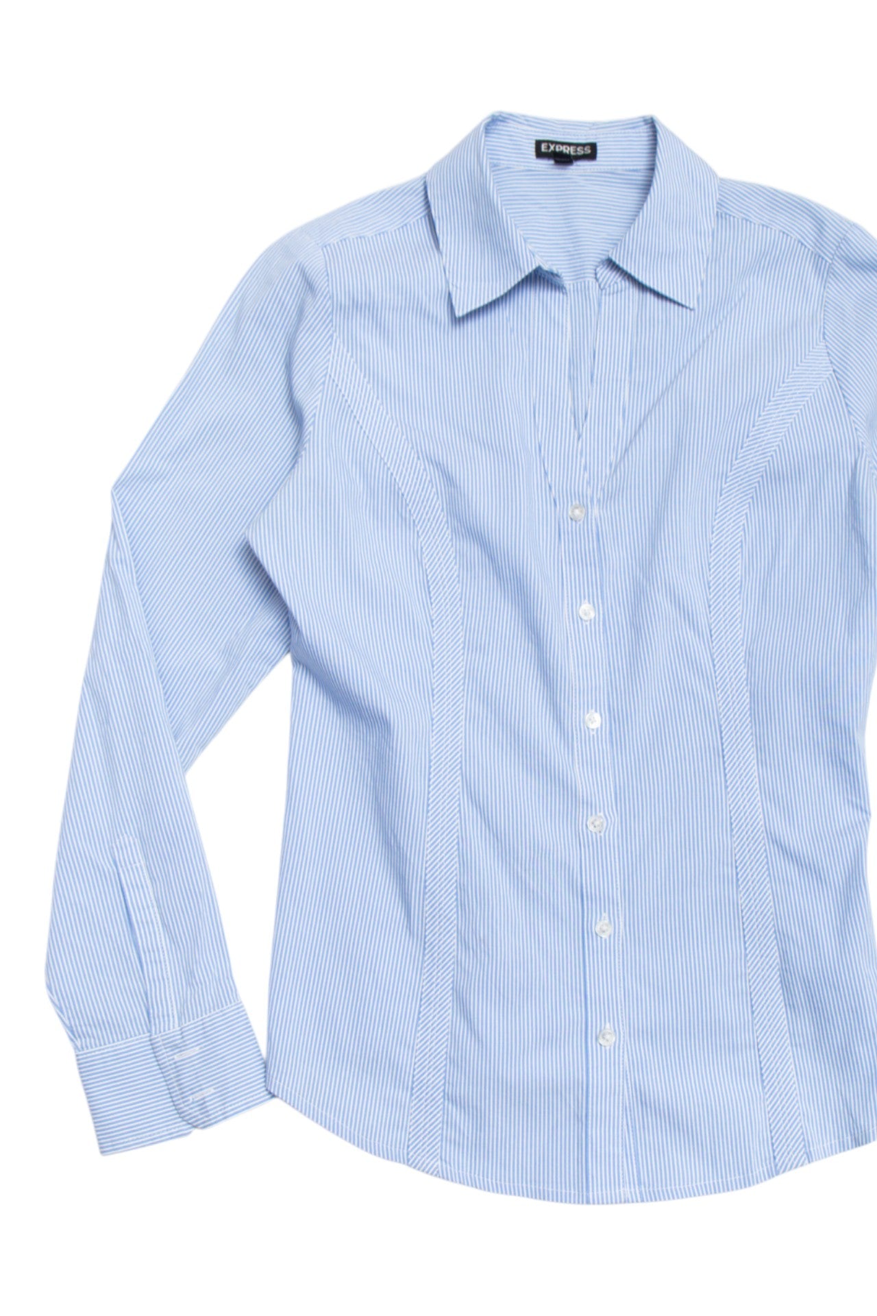 #125 Express striped button up | c. 160 | size 8