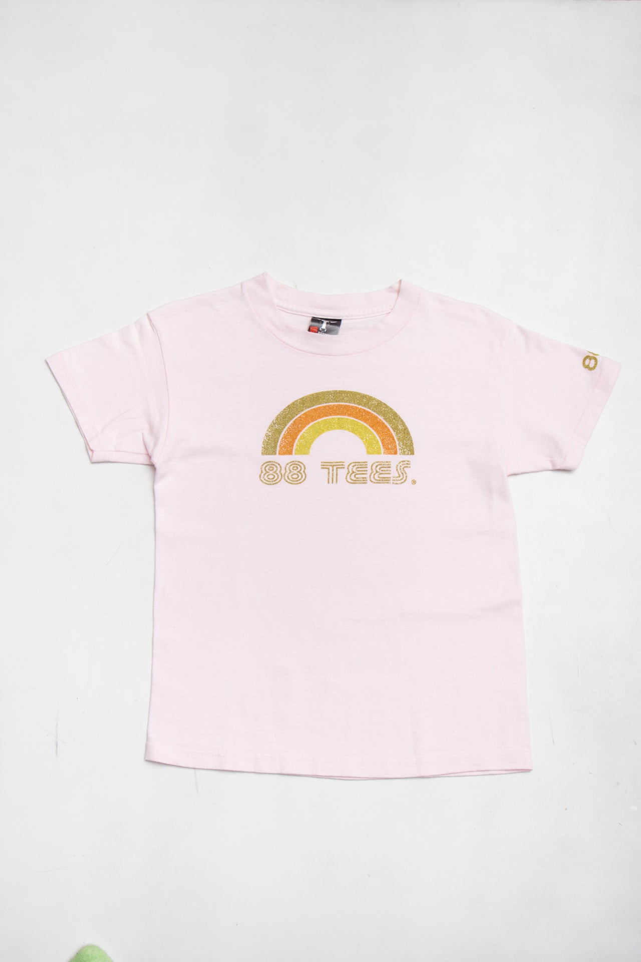 #26 88Tess Sparkly Rainbow Baby Tee | C. 146 | Size 6/8