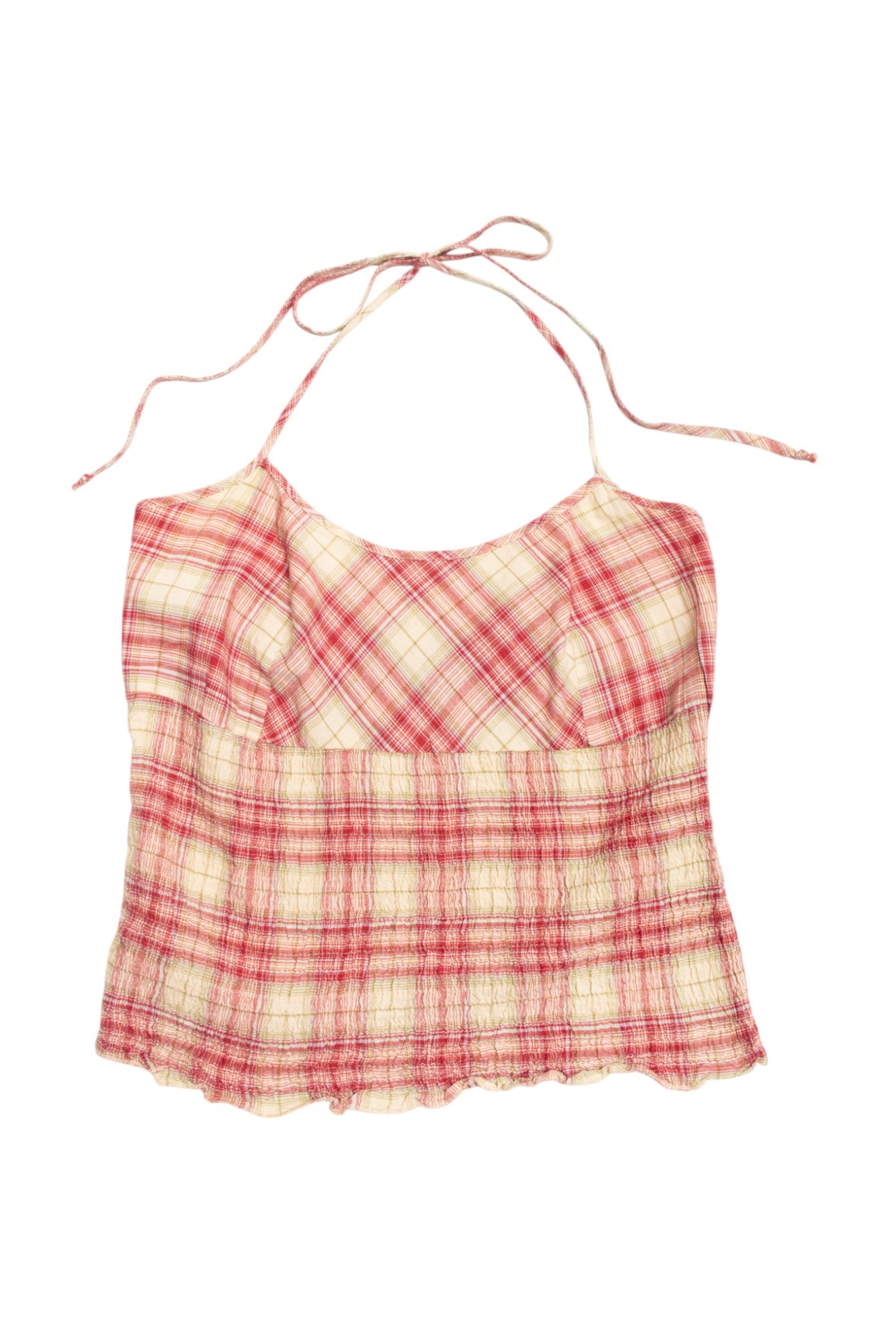 #139 TRF plaid halter top | c. 160 | size 8/10