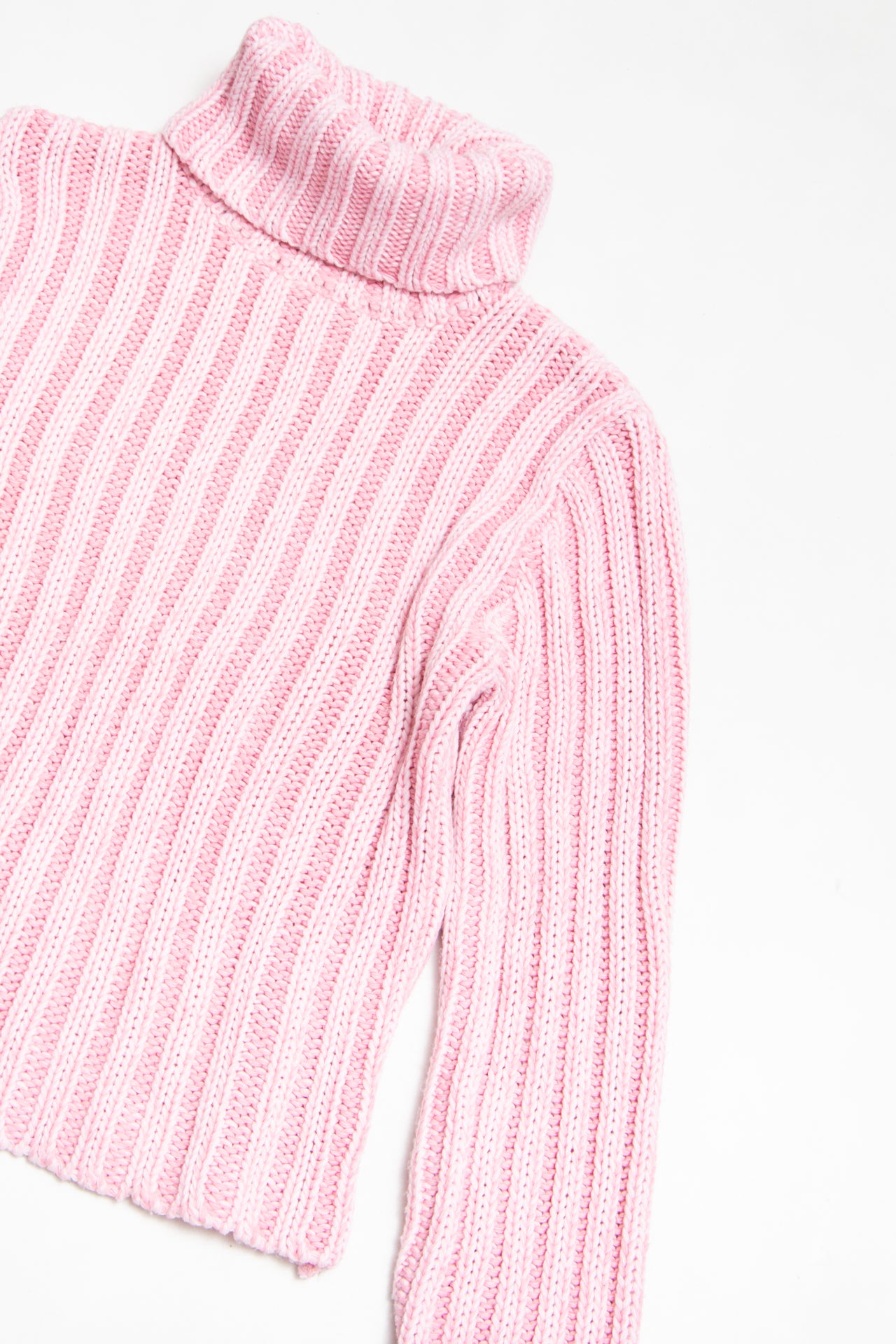 #142 Spot pink turtle neck jumper | c. 160 | size 10