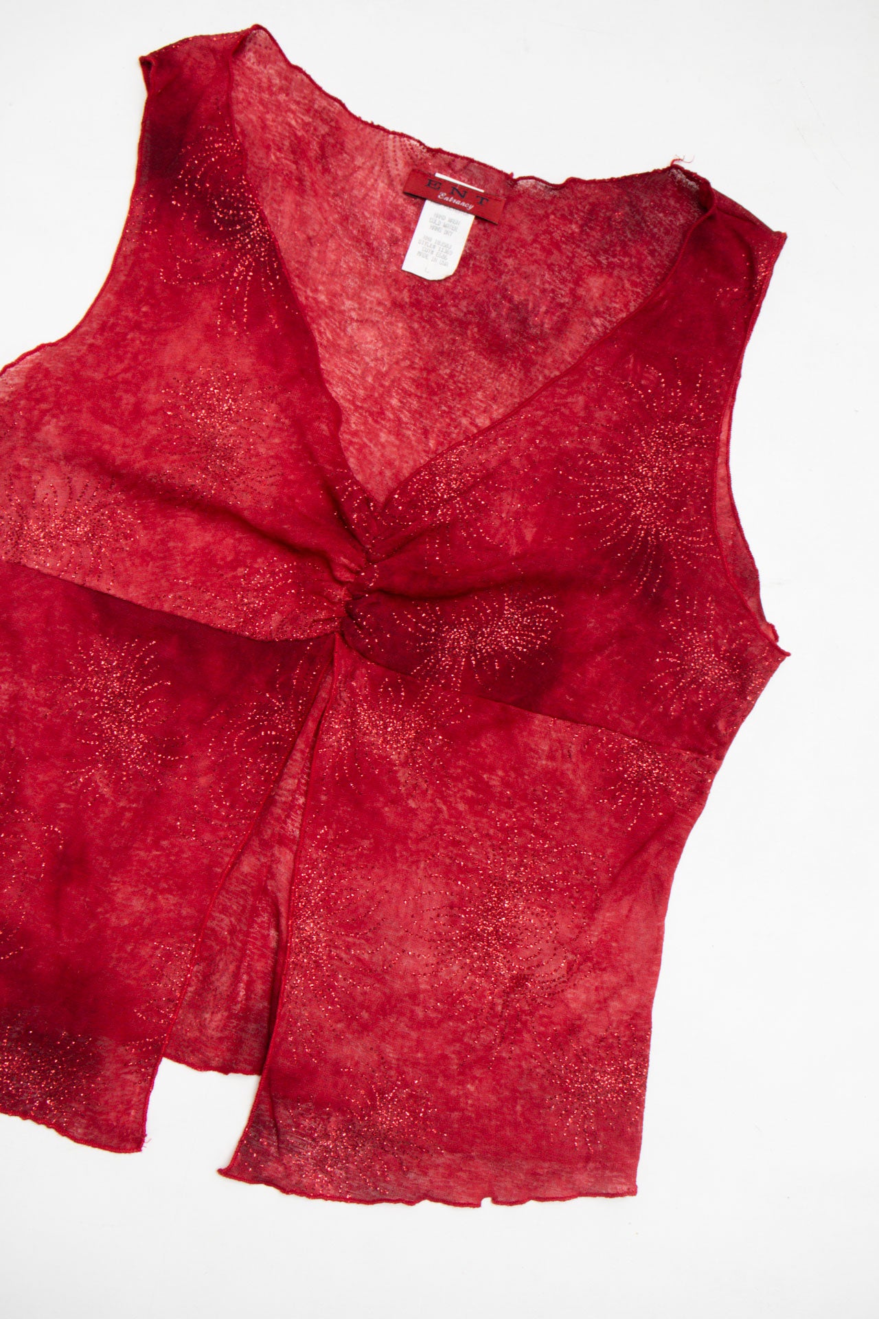 #29 USA ENT Red Sparkly Tank | C.154 | Size 10/12