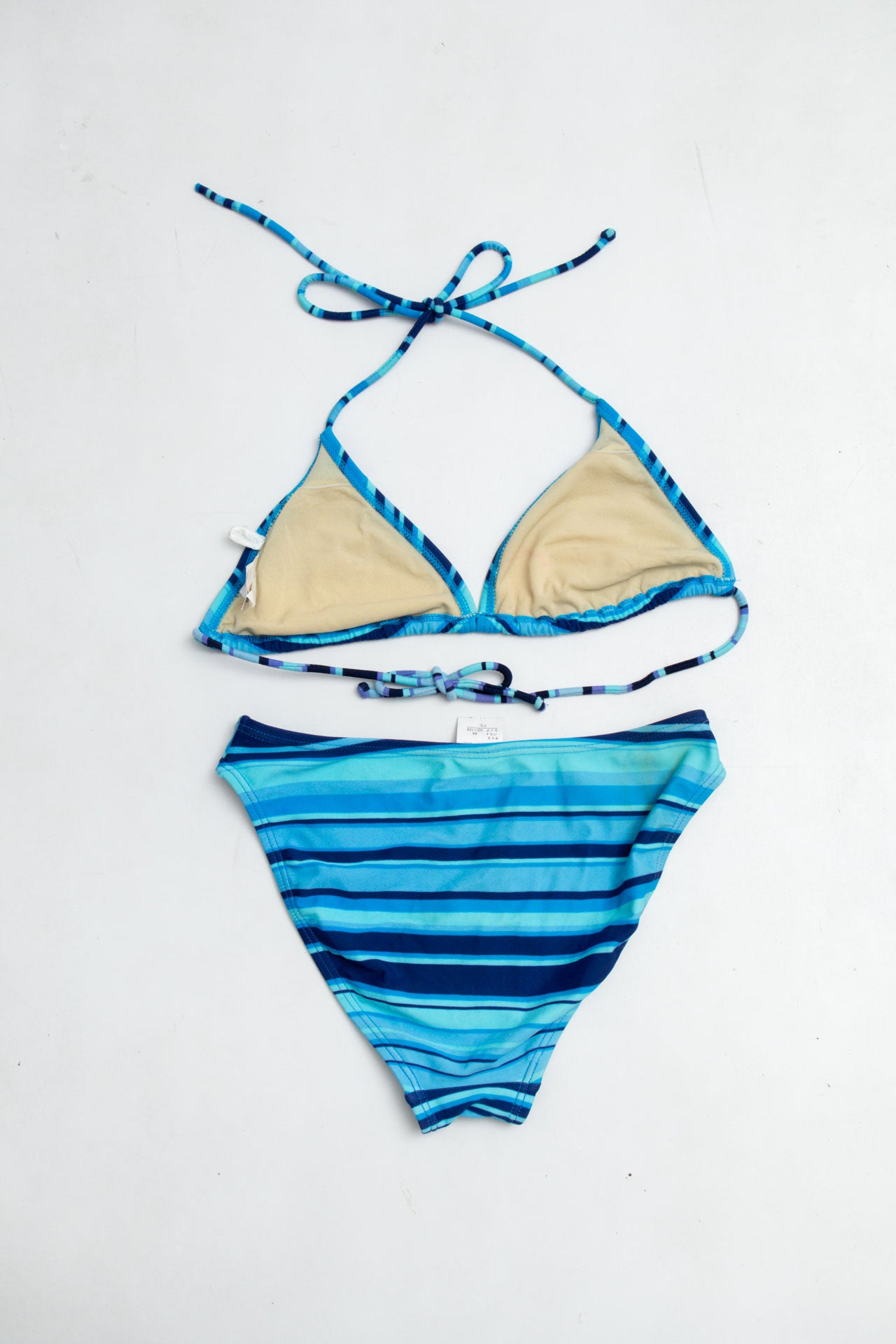 #38 Blue Striped Bikini Set | Slutty Szn | Size 10