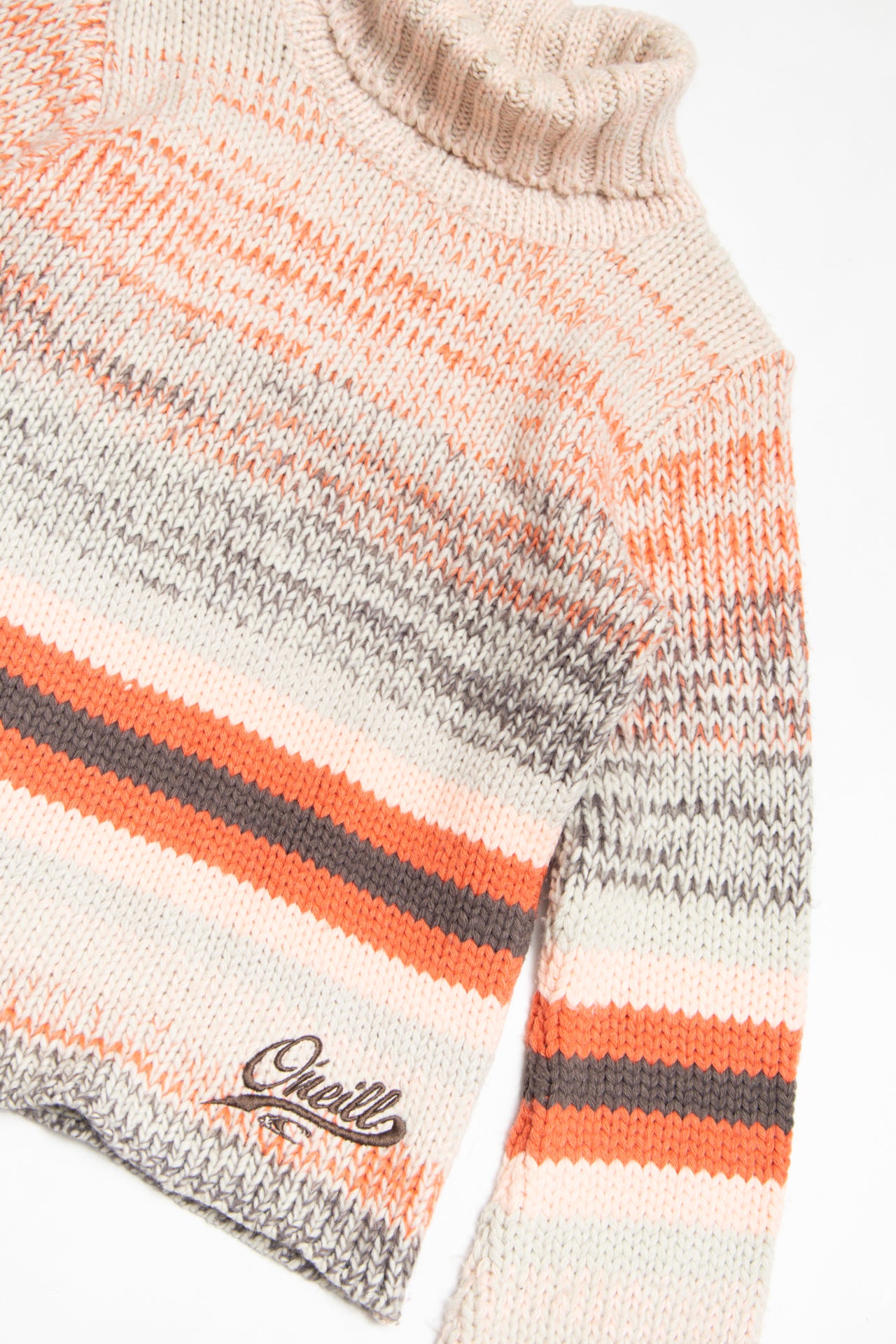 #147 O'Neil striped knitted mohair blend jumper | c. 160 | size 10