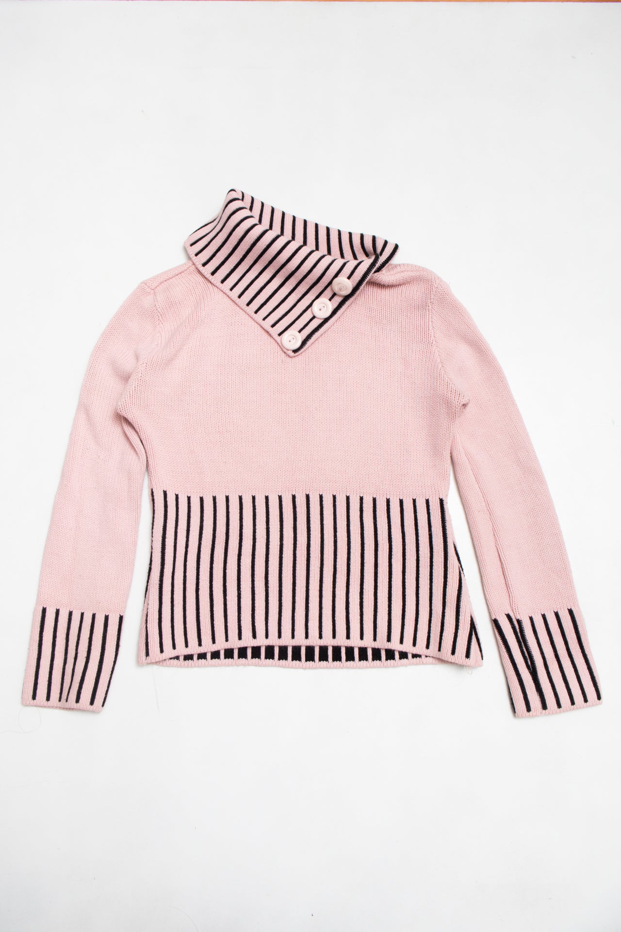 #155 pink striped jumper | c. 160 | size 8
