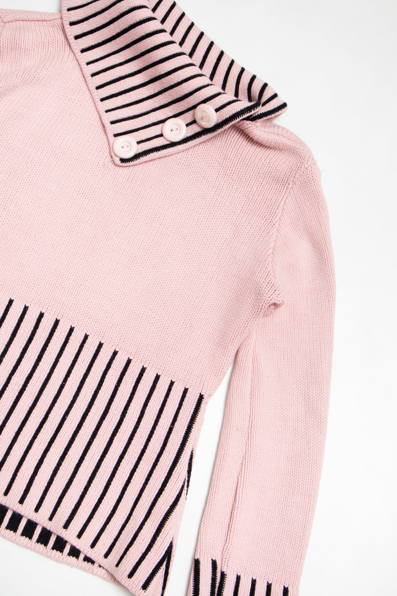 #155 pink striped jumper | c. 160 | size 8
