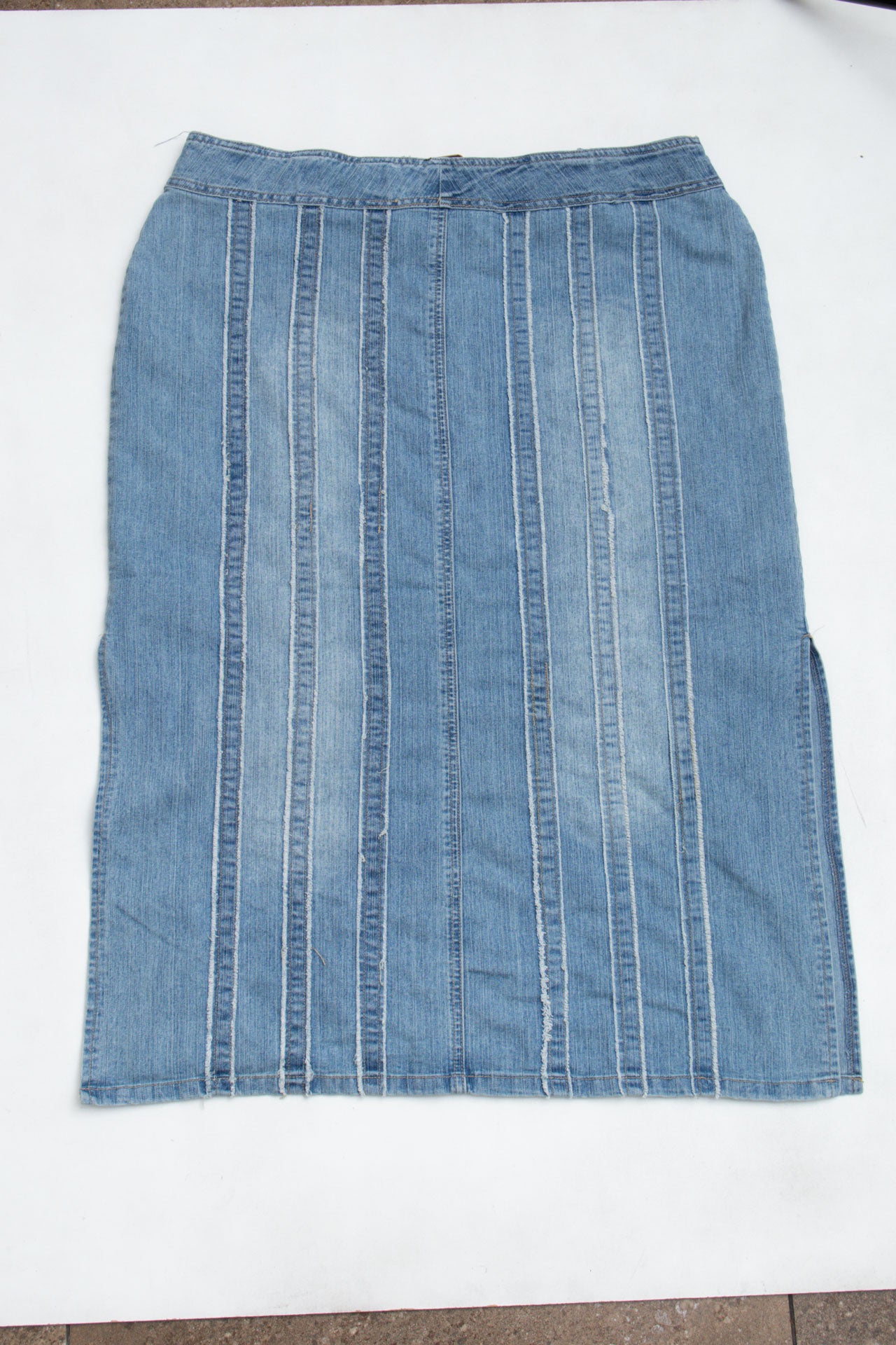 #46 Chunky Belt Maxi Denim skirt | Emma At The Olympics | Size 18/20