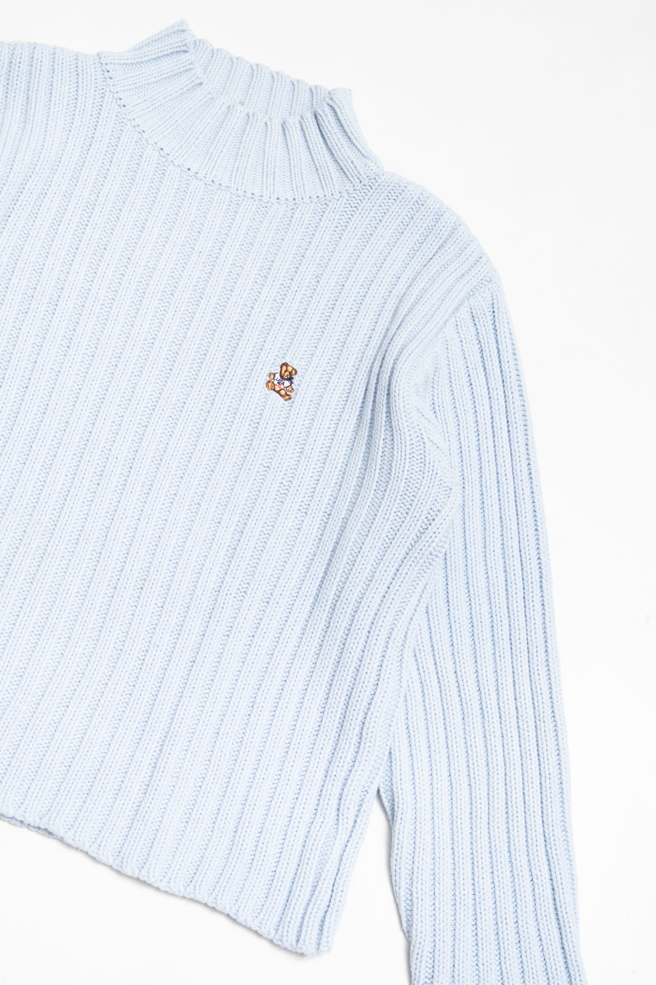 #158 Lulu Castagnette baby blue bear jumper | c. 160 | size 10/12