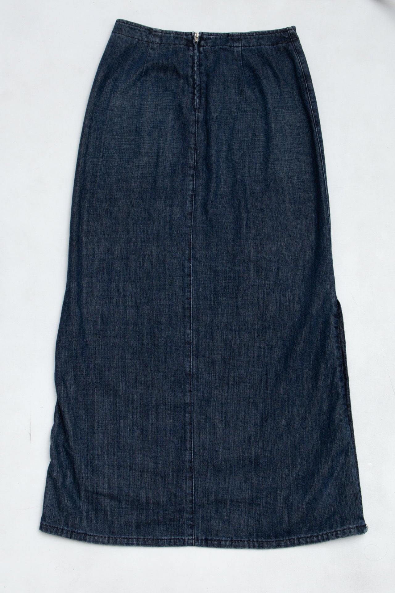 #47 Maxi Dark Wash Pocket Skirt | Emma At The Olympics | Size 6/8