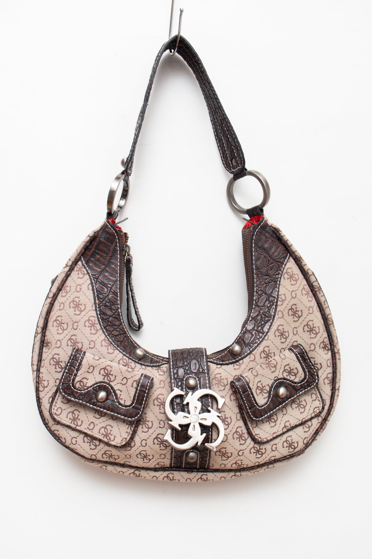 #239 embellished monogram canvas hand bag | c. 160
