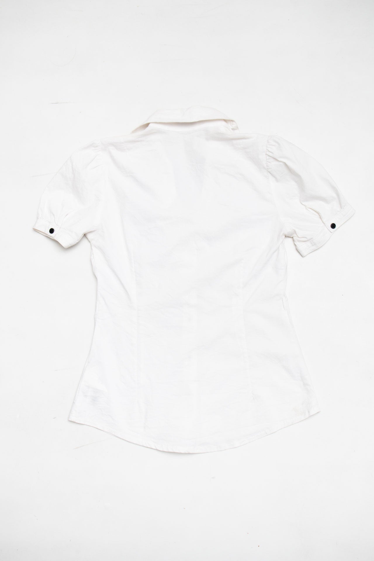 #57 Orsay White Linen Top | C.154 | Size 6/8