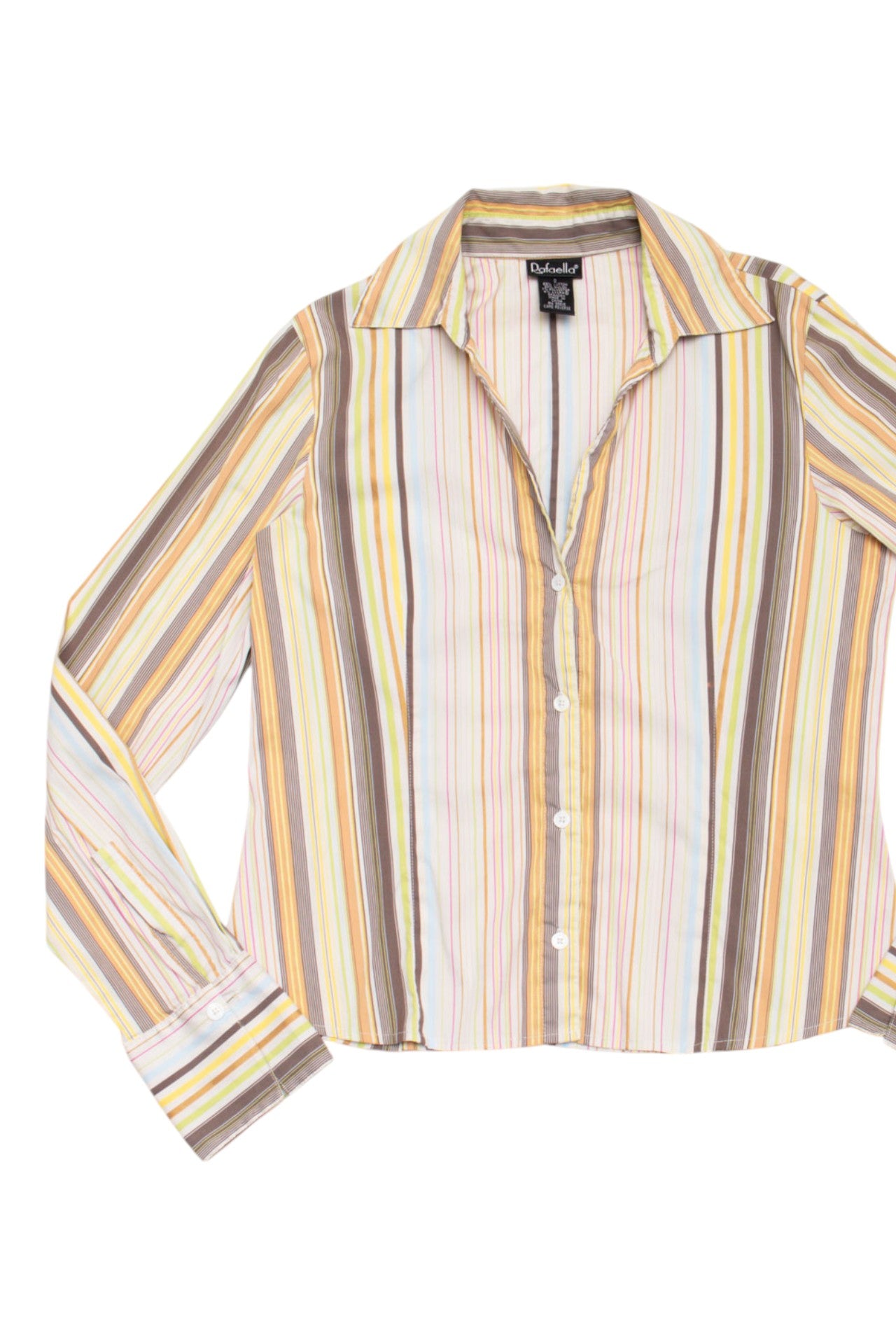#58 Rafaella Striped Linen Top | C.154 | Size 8
