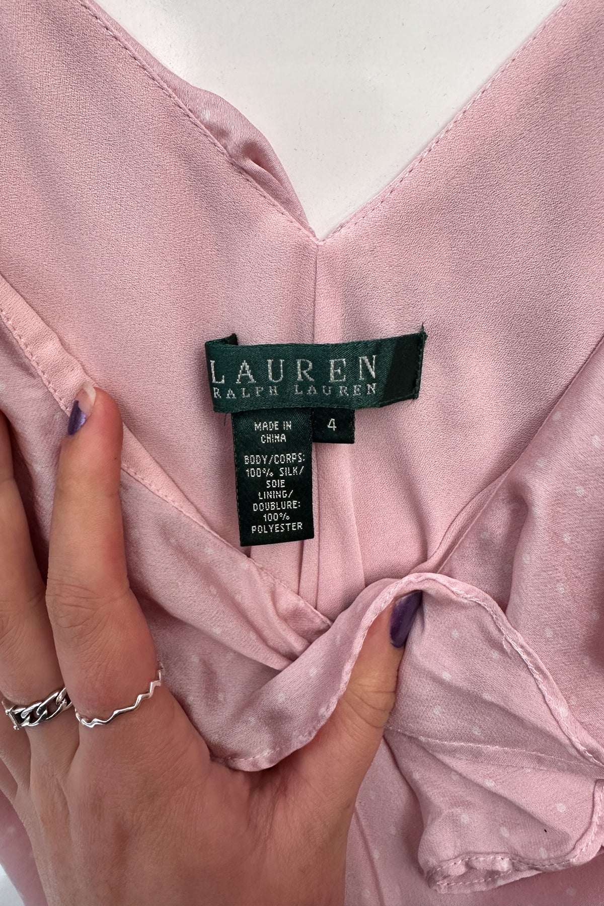#158 Silk Ralph Lauren Gown Pink | c. 208 | Size 8