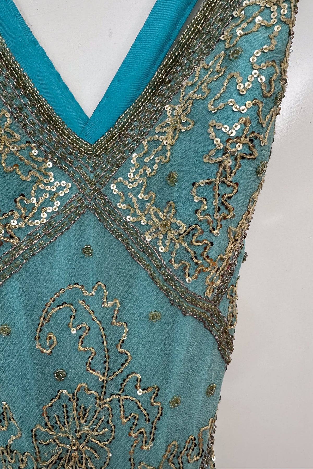 #160 Silk Niteline Gown Blue | c. 208 | Size 8