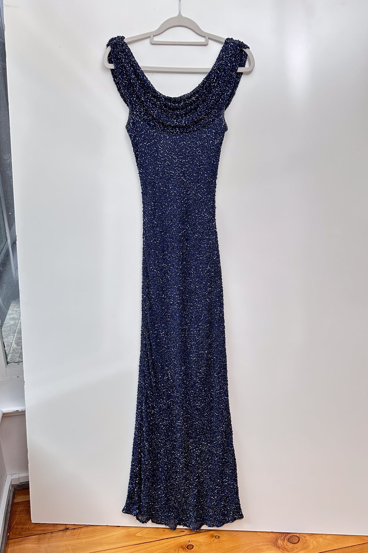 #164 Sténay Silk Gown Navy | c. 208 | Size 6
