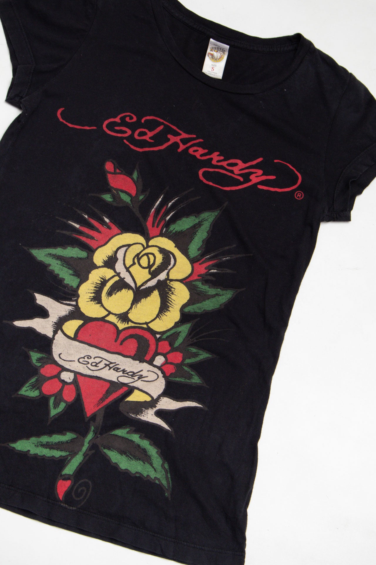#63 USA Ed Hardy Black Tee | C.154 | Size 8