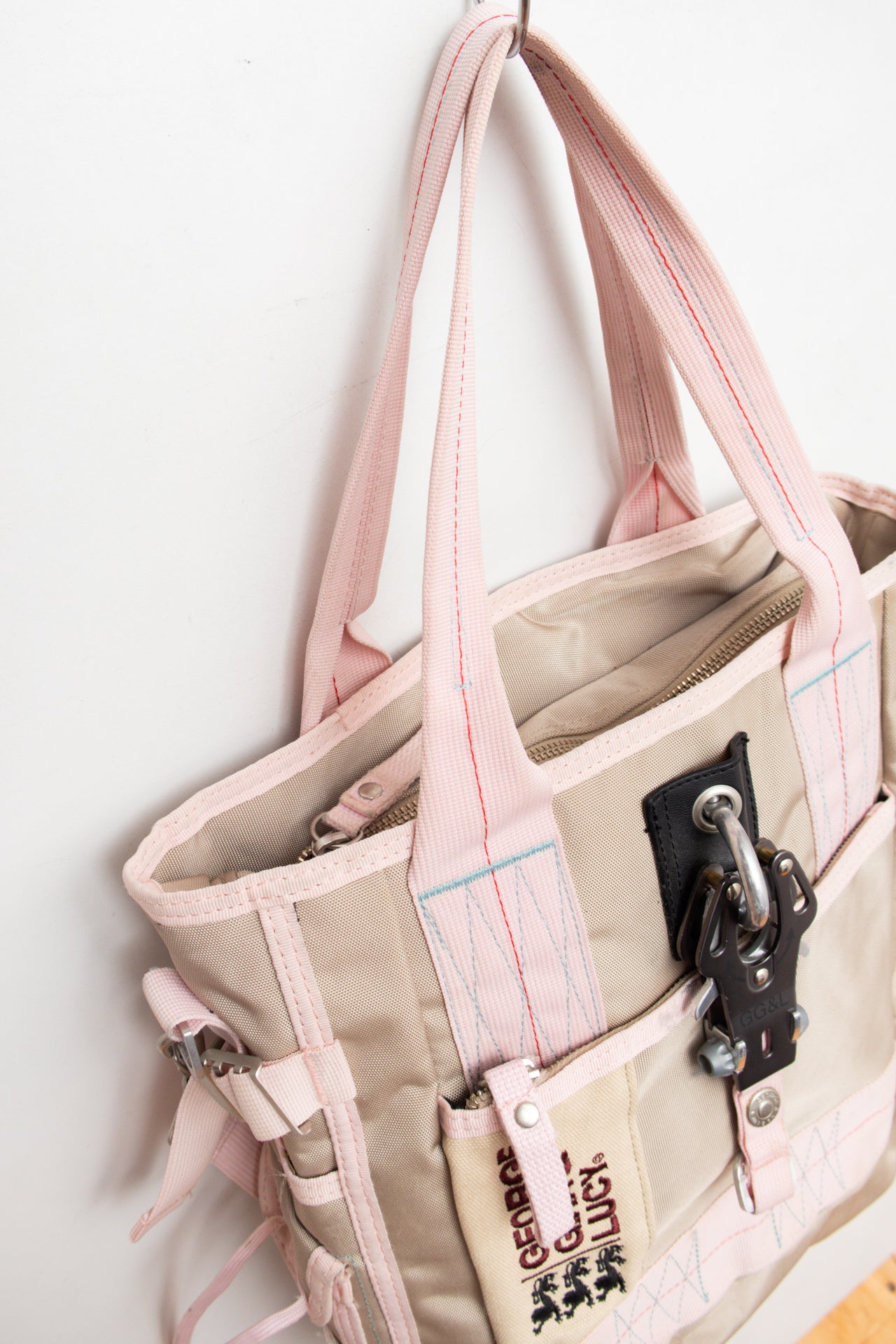 #248 George Gina & Lucy pink/brown tote bag | c. 160