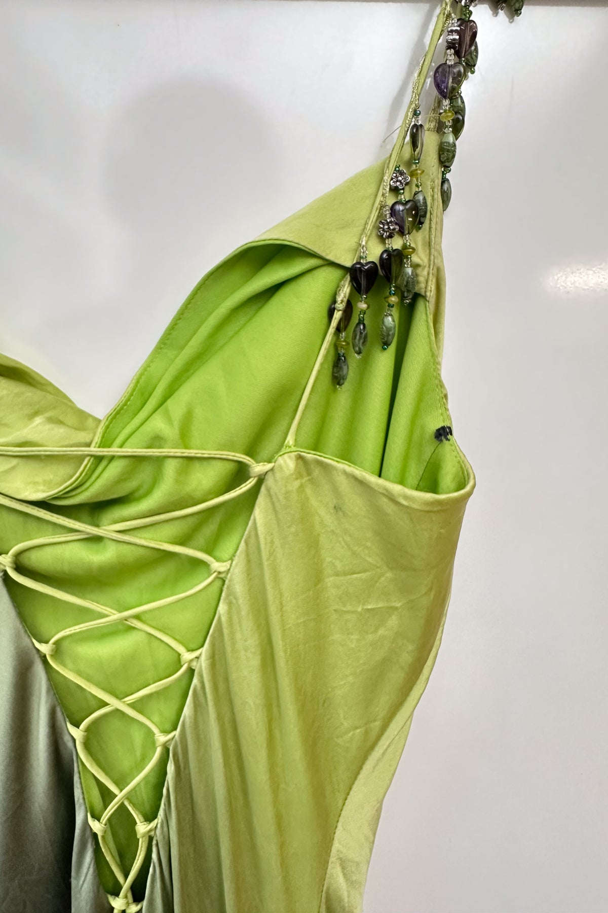 #167 Cache Silk Gown Green | c. 208 | Size 6/8