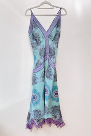 #180 Silk Nicole Gown Blue | c. 208 | Size 12