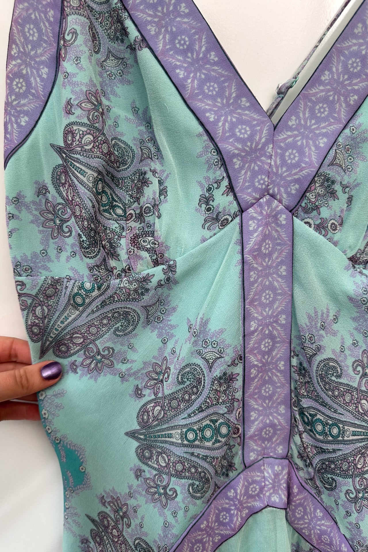 #180 Silk Nicole Gown Blue | c. 208 | Size 12