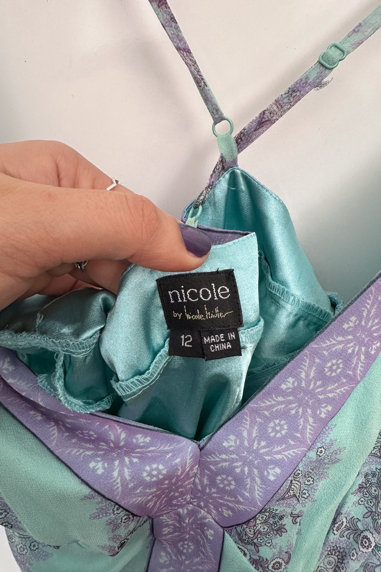 #180 Silk Nicole Gown Blue | c. 208 | Size 12