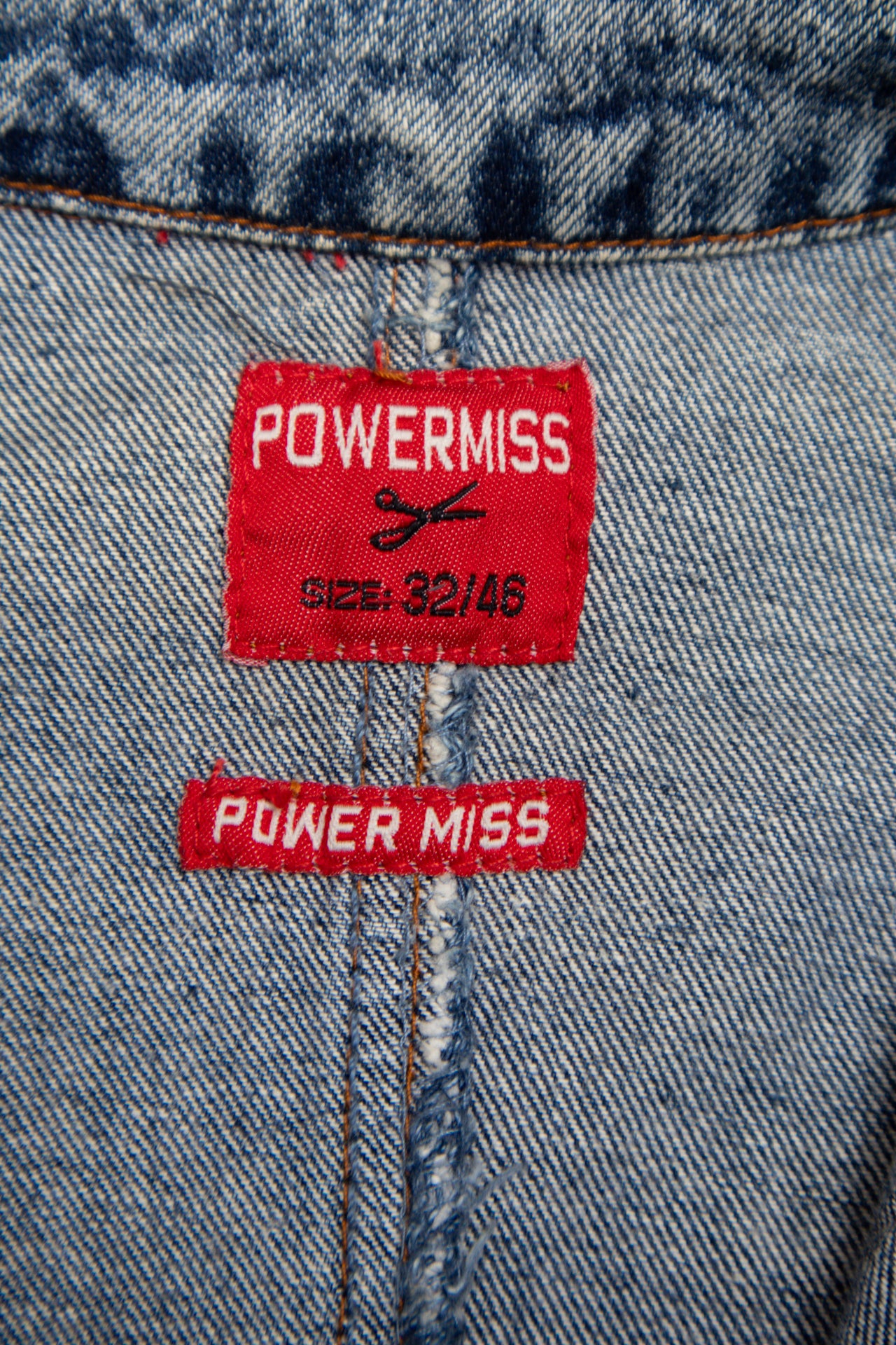 #176 Power Miss washed denim jacket | c. 160 | size 8